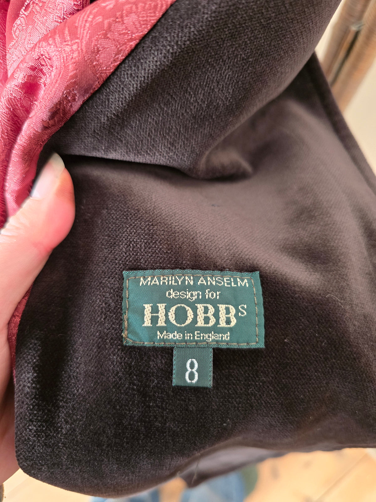 Vintage velvet maxi jacket