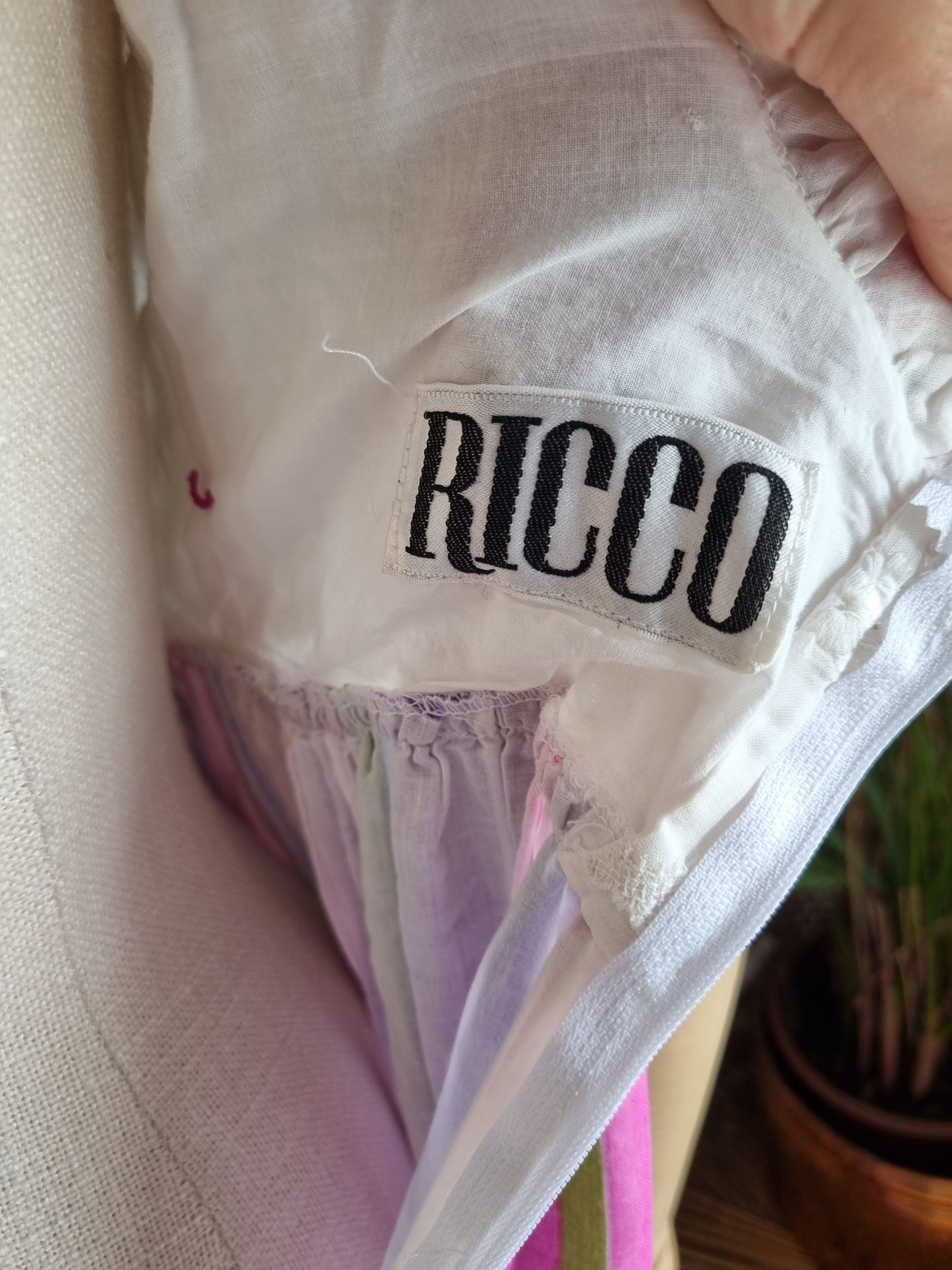 Vintage cotton maxi dress S