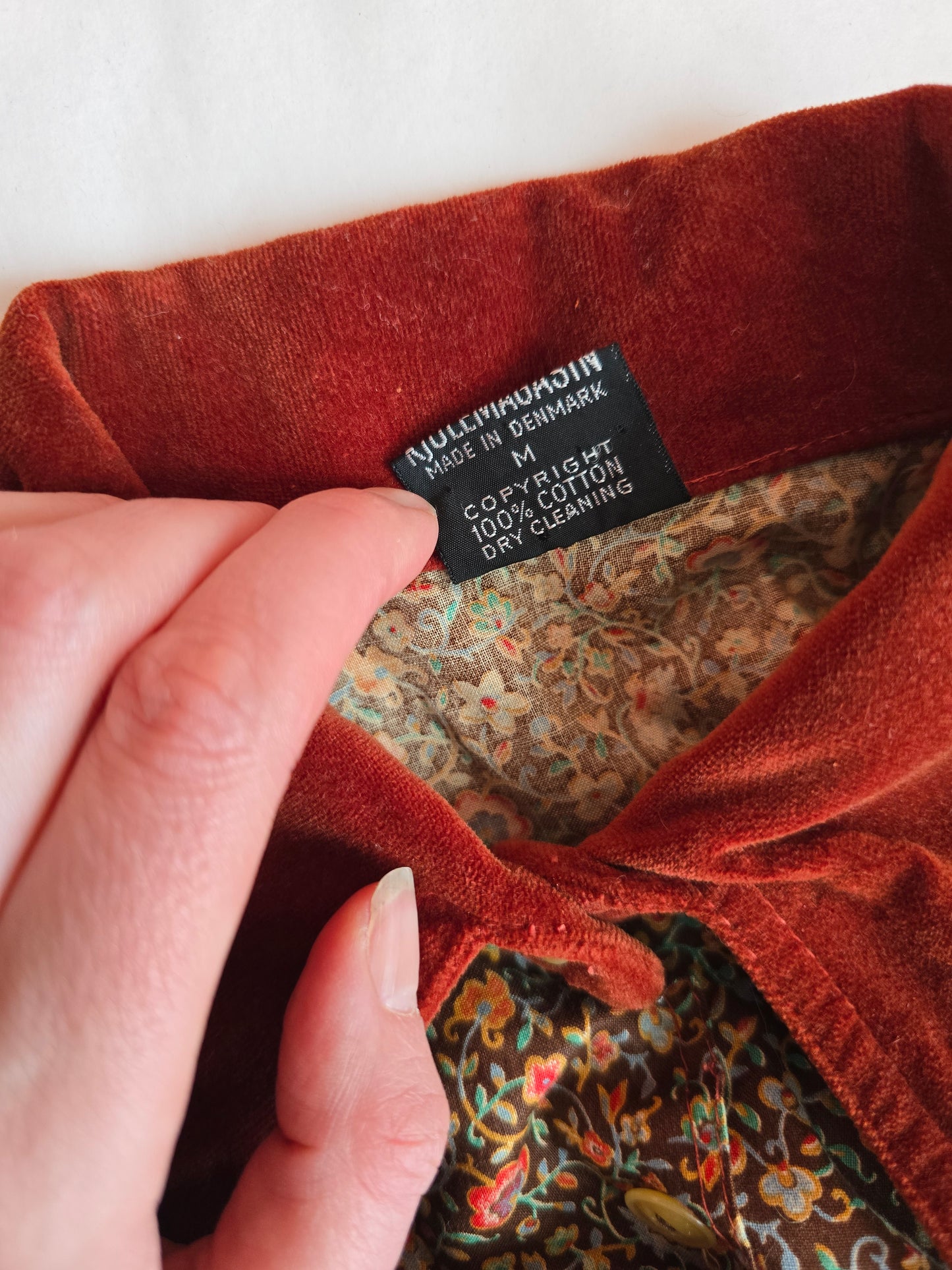 Vintage velvet smock dress XS/S