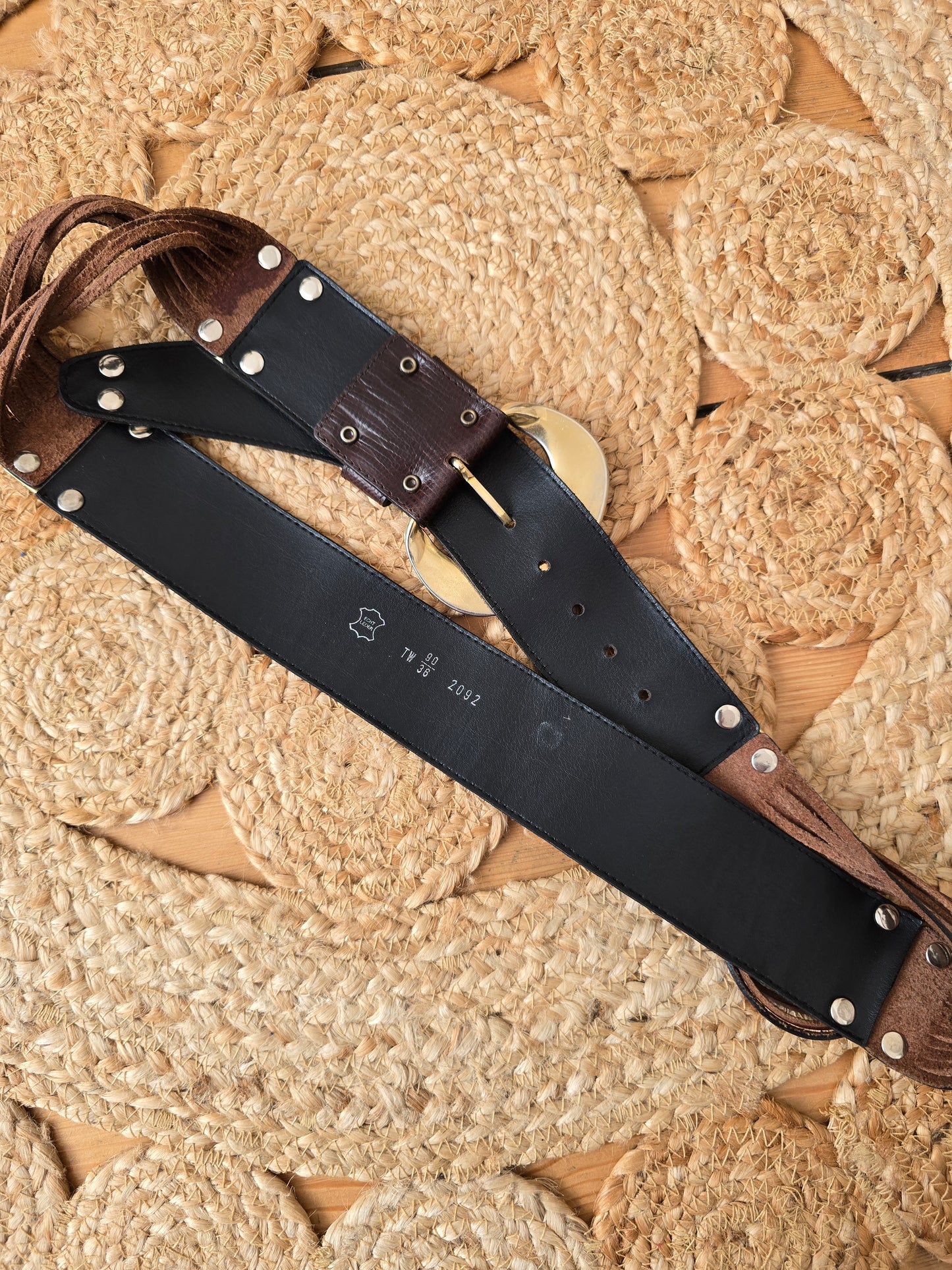 Vintage leather belt