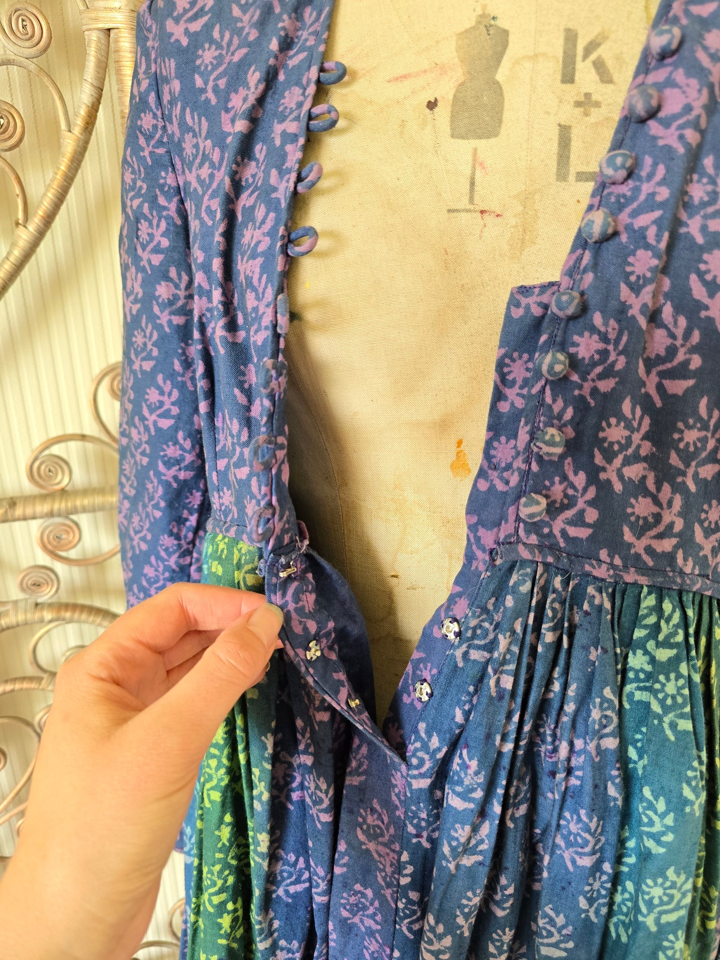 Vintage Anokhi Indian dress