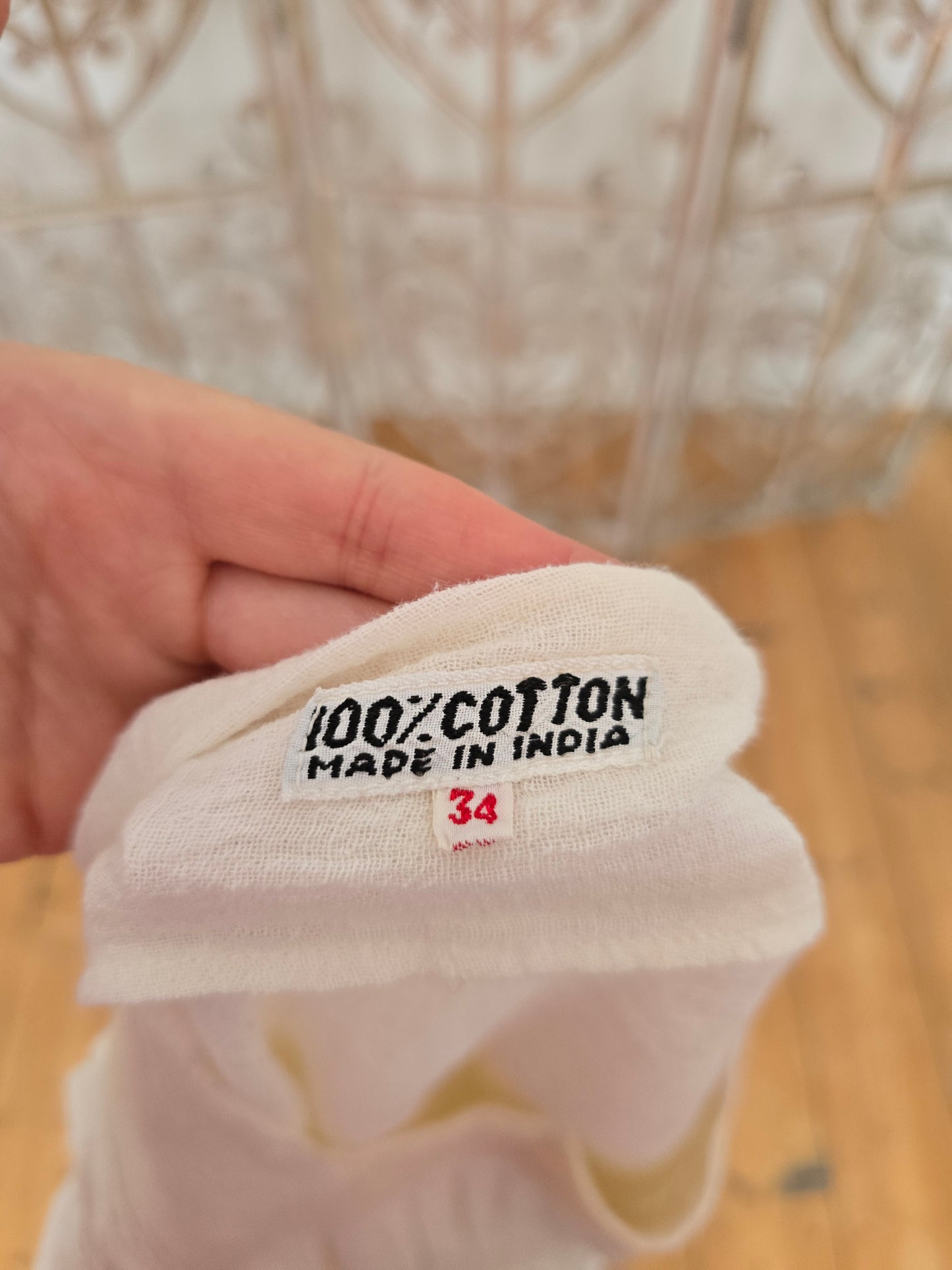 Vintage cheesecloth cotton blouse