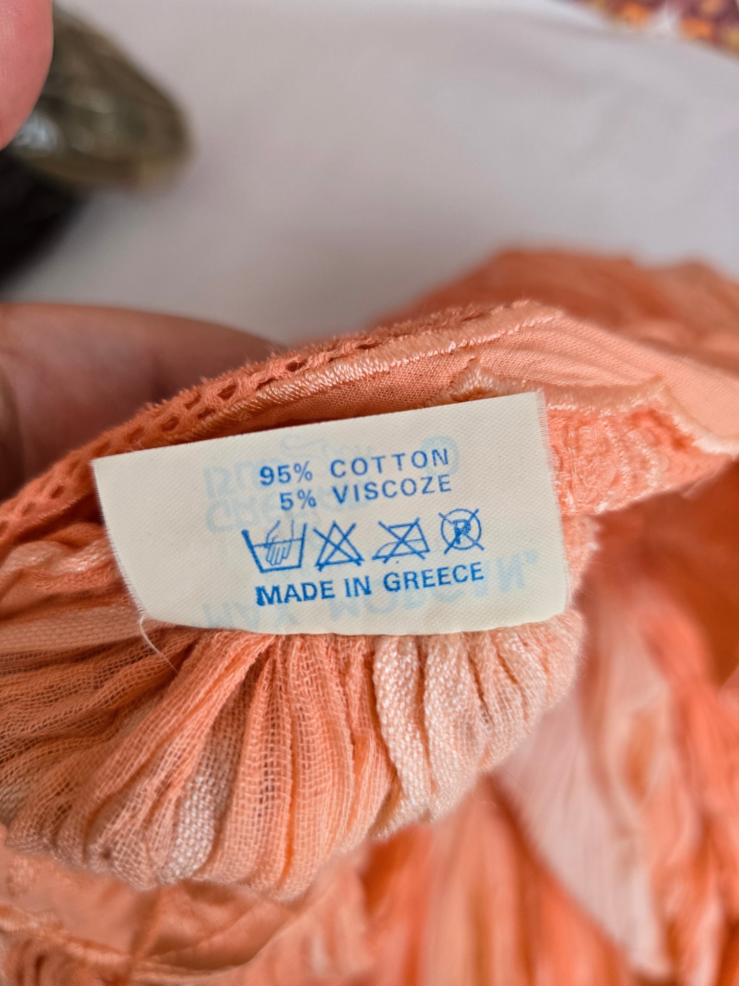 Vintage Max Morgan greek smock dress