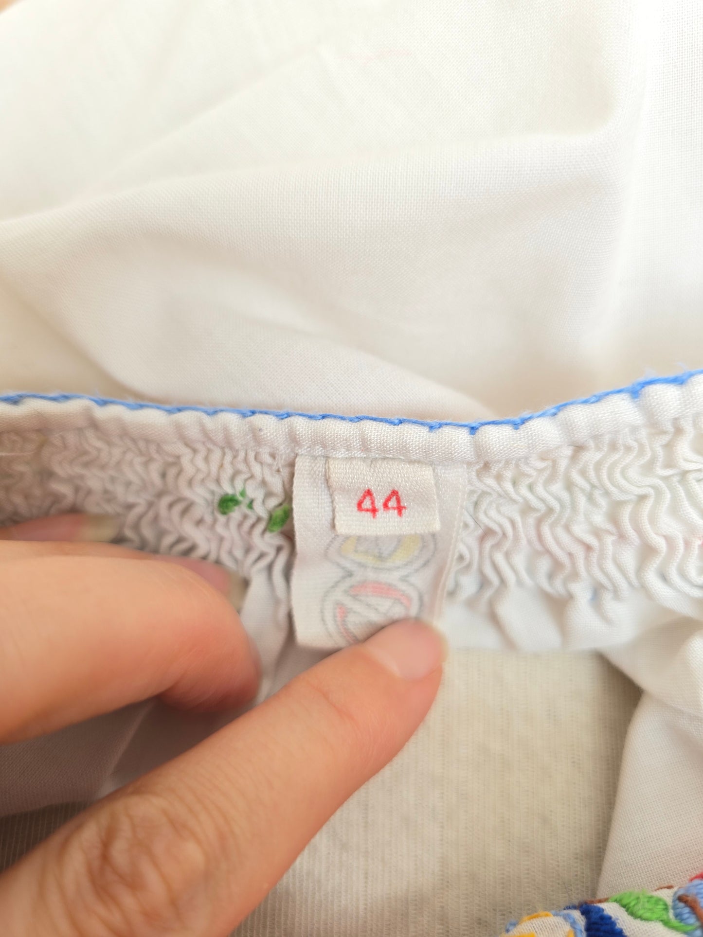 Vintage Hungarian embroidered blouse