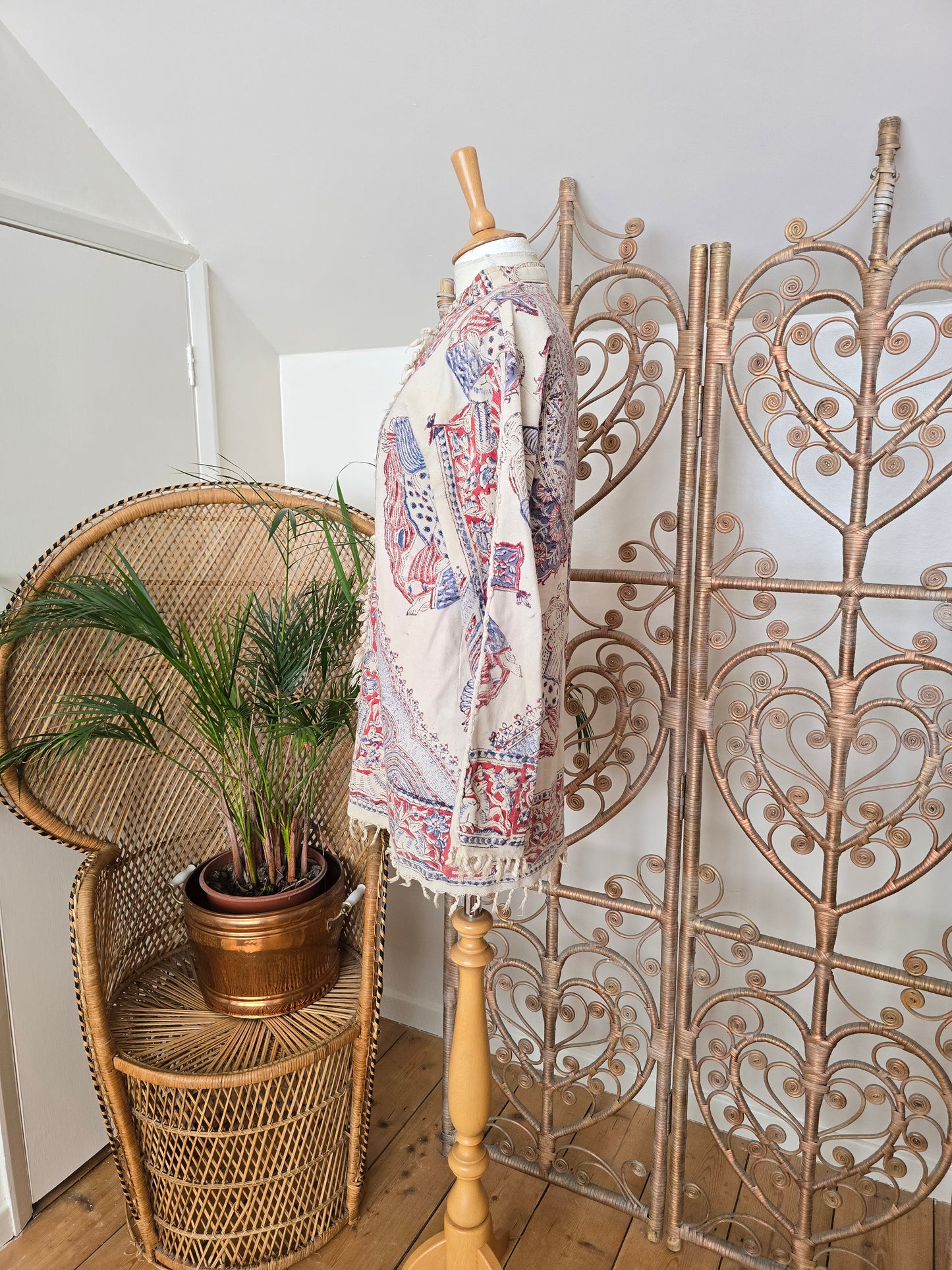 Vintage cotton ethnic tunic jacket