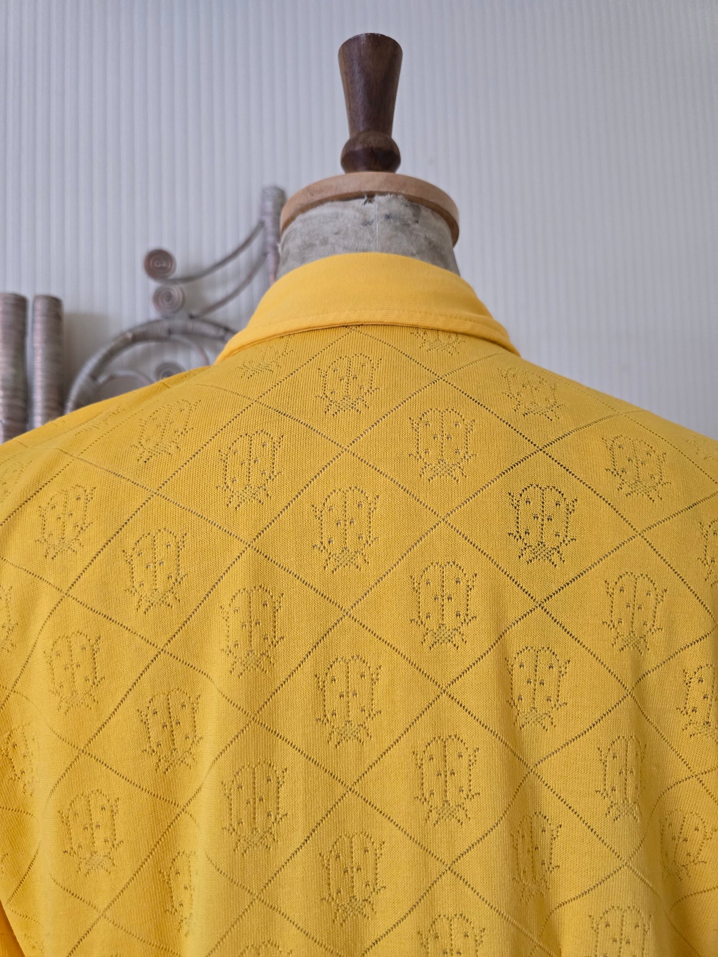 Vintage yellow ladybird blouse