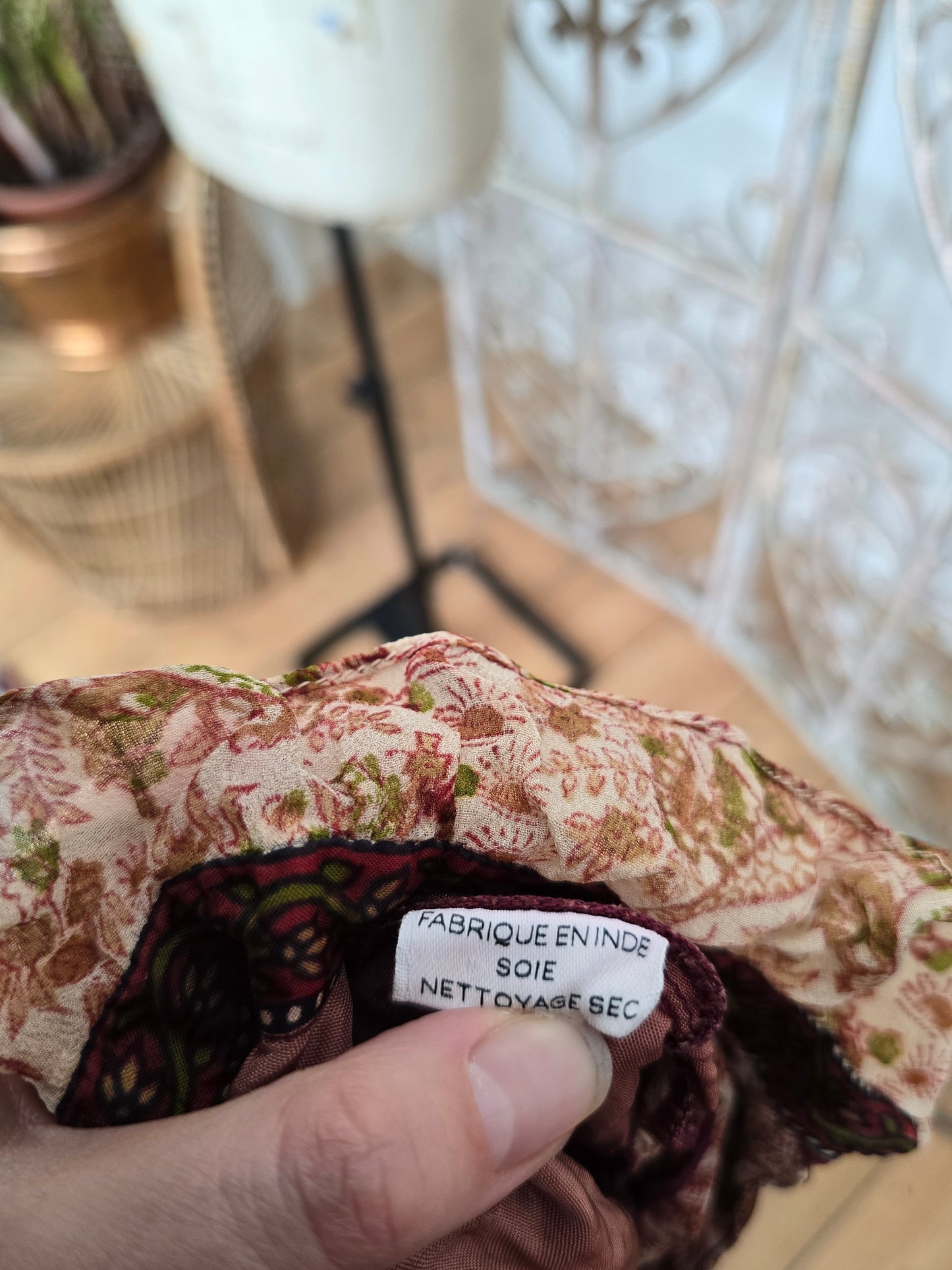 Vintage silk Indian dress
