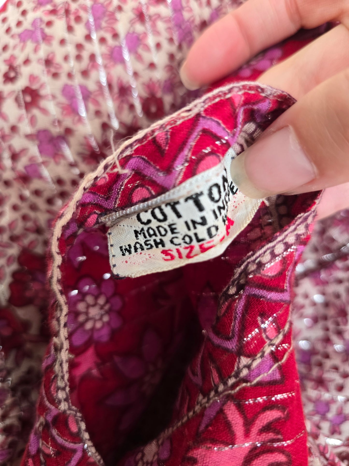 Vintage Indian cotton dress