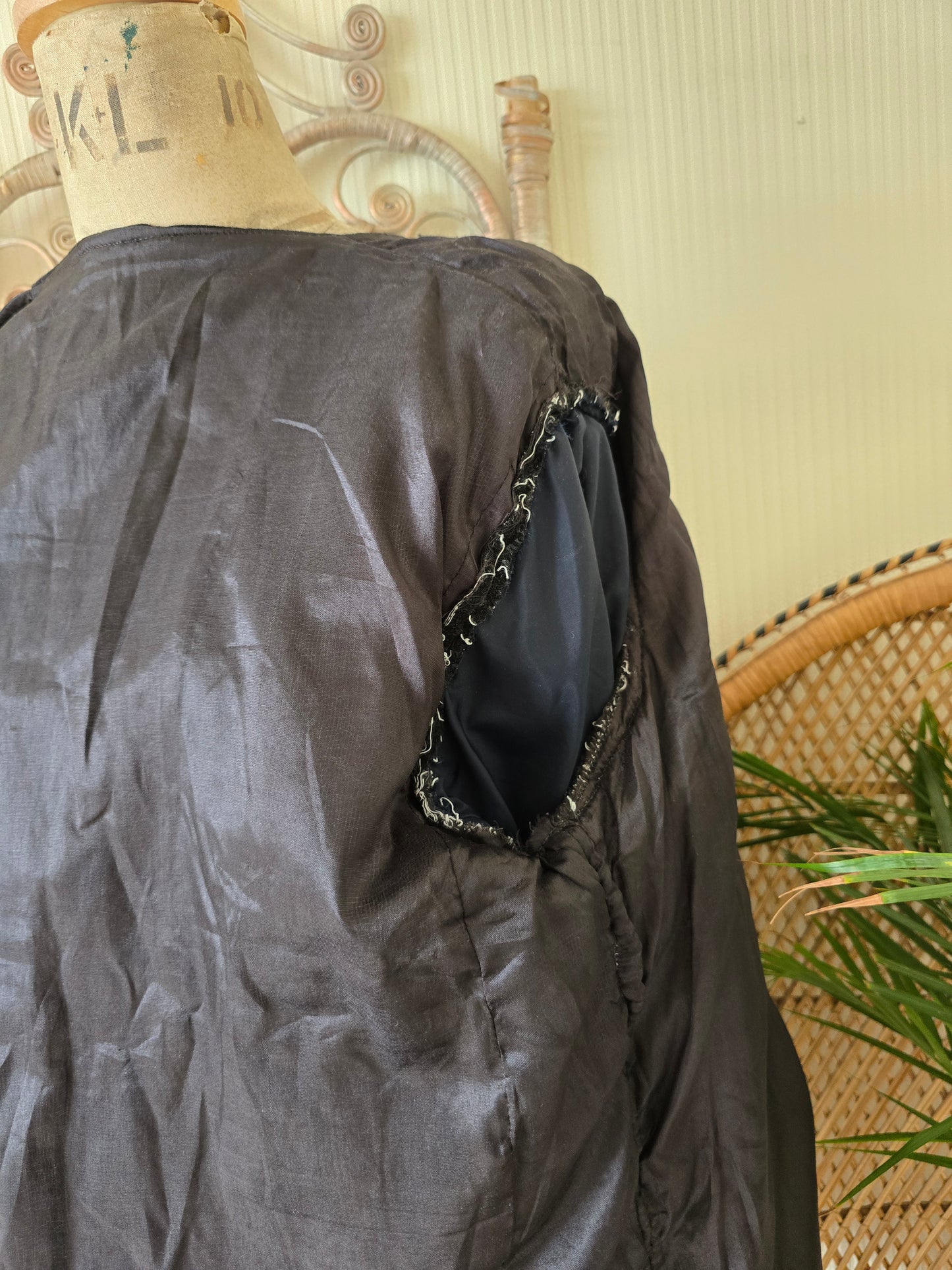 Vintage black velvet jacket