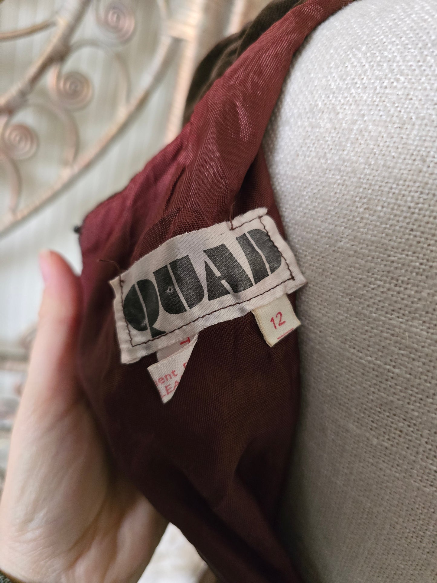 Vintage Quad velvet dress