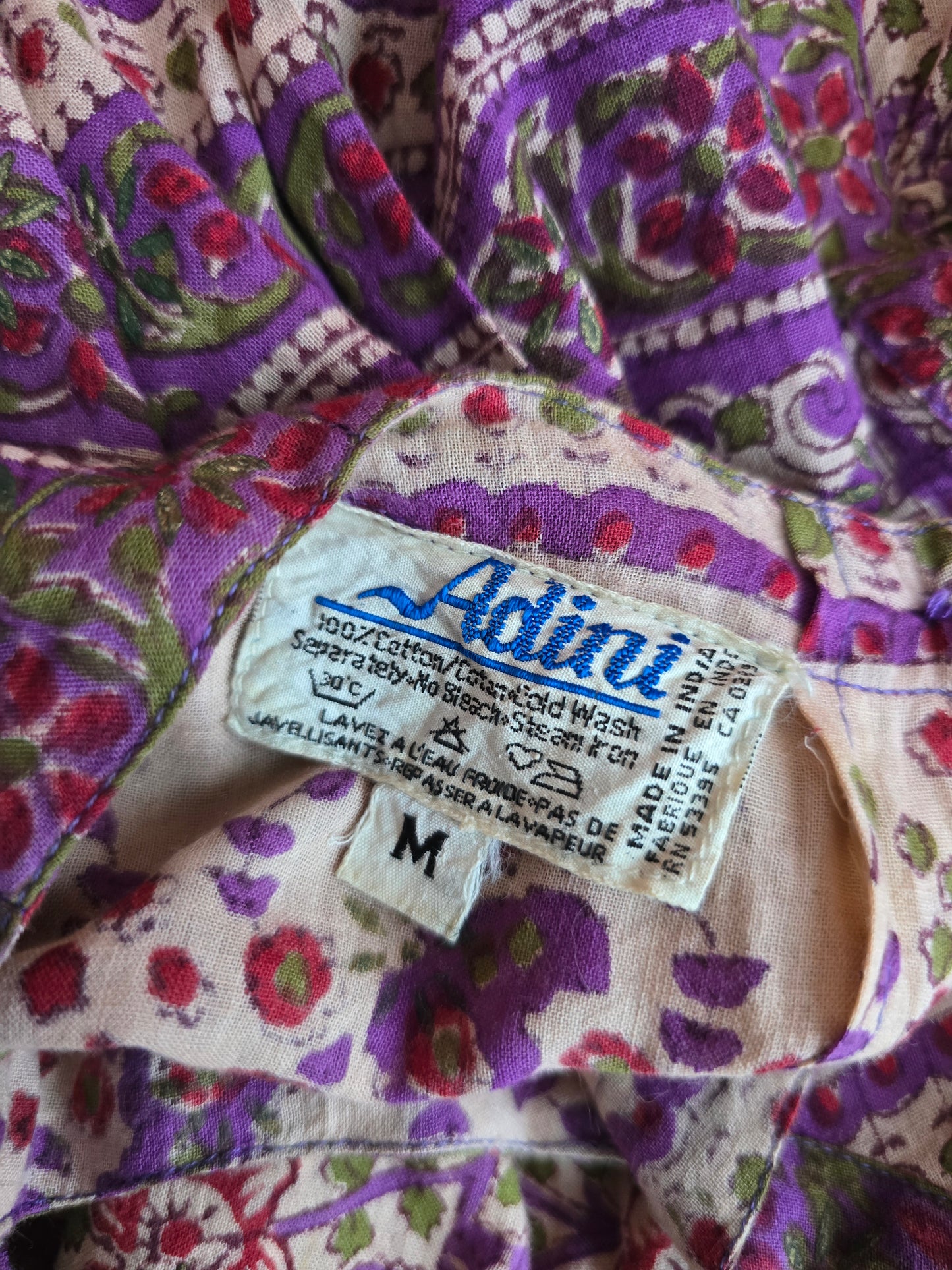 Vintage Adini Indian dress