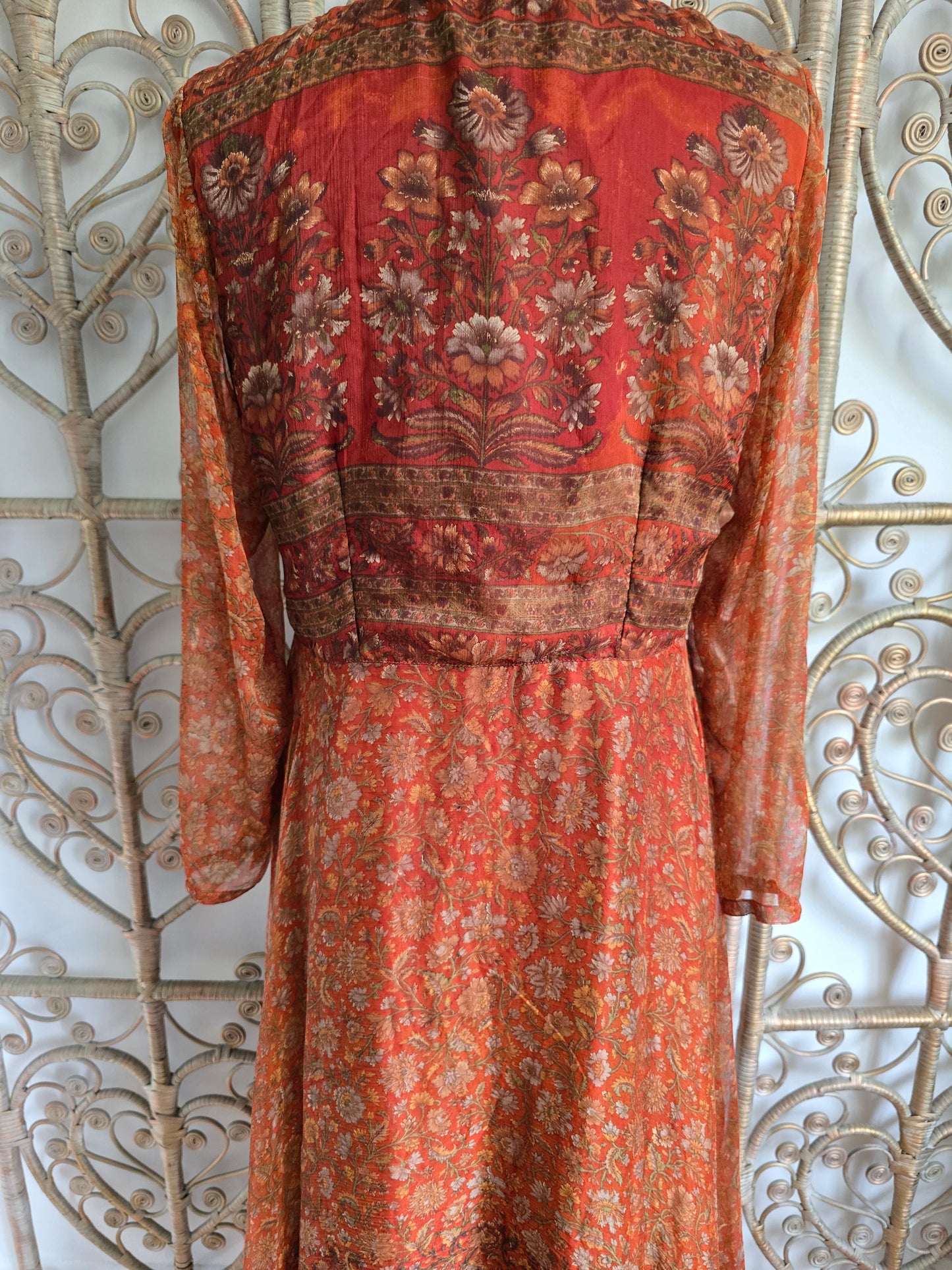 Vintage Indian silk dress