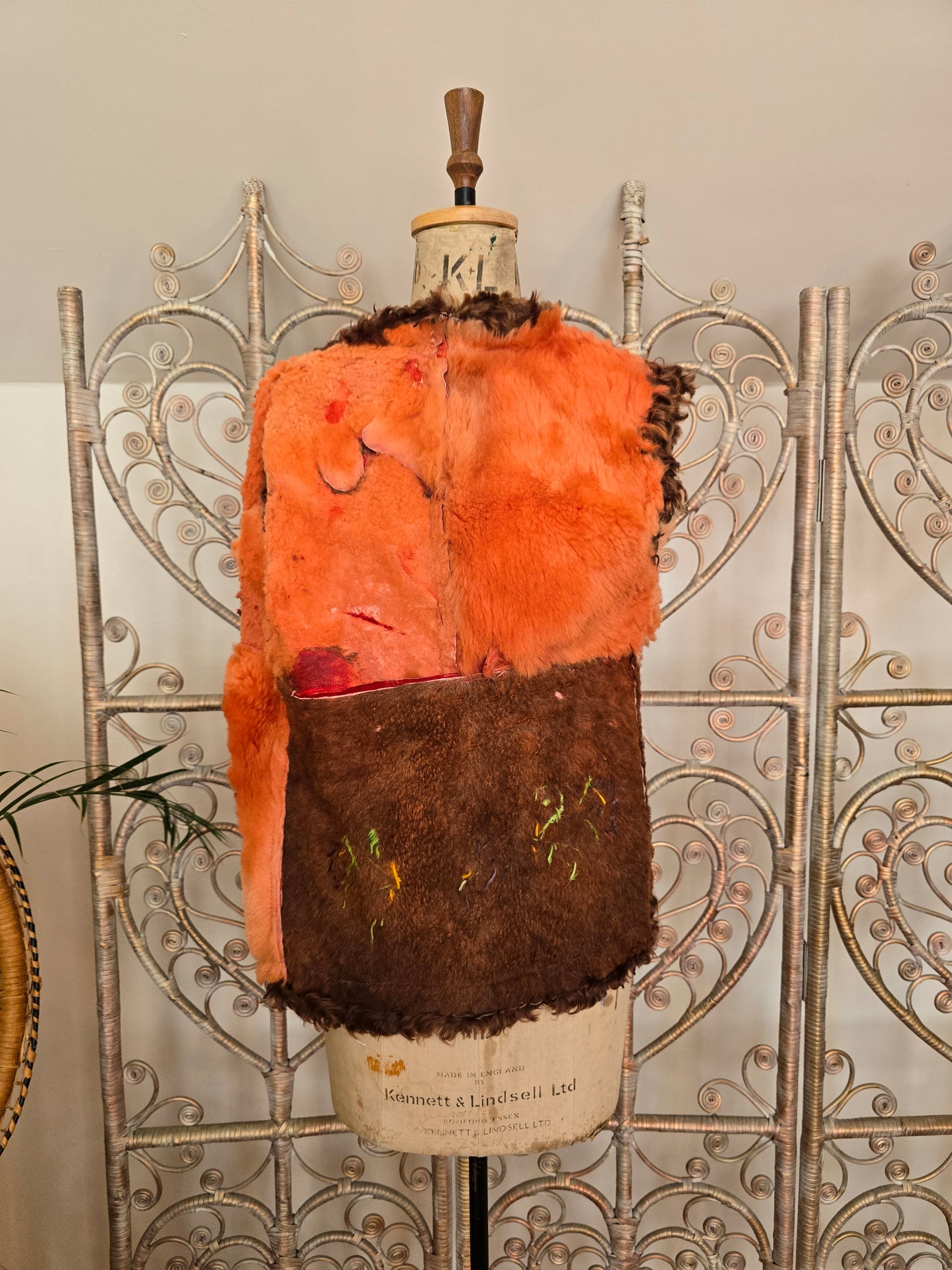 Vintage embroidered afghan waistcoat