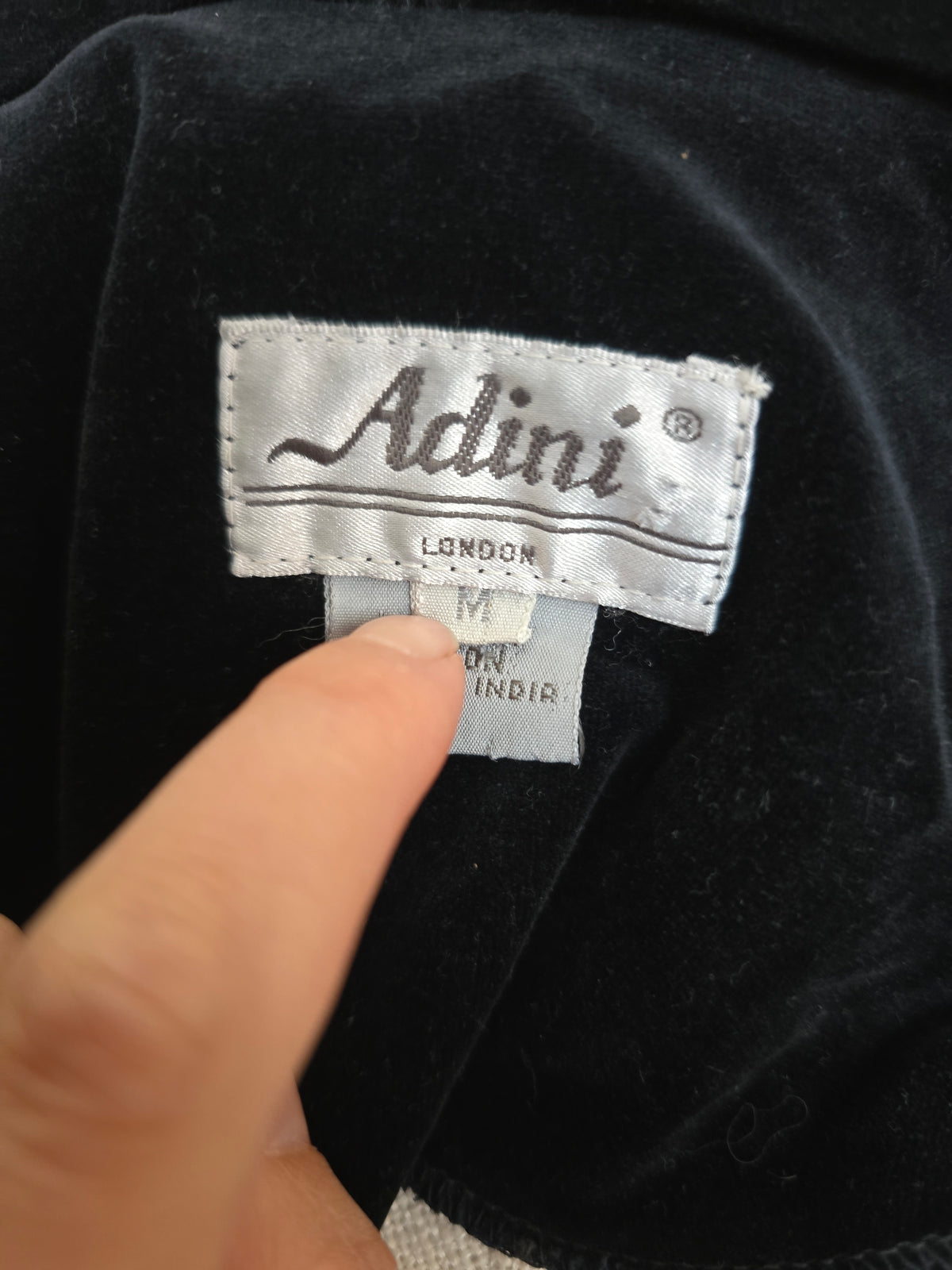 Vintage Adini velvet dress