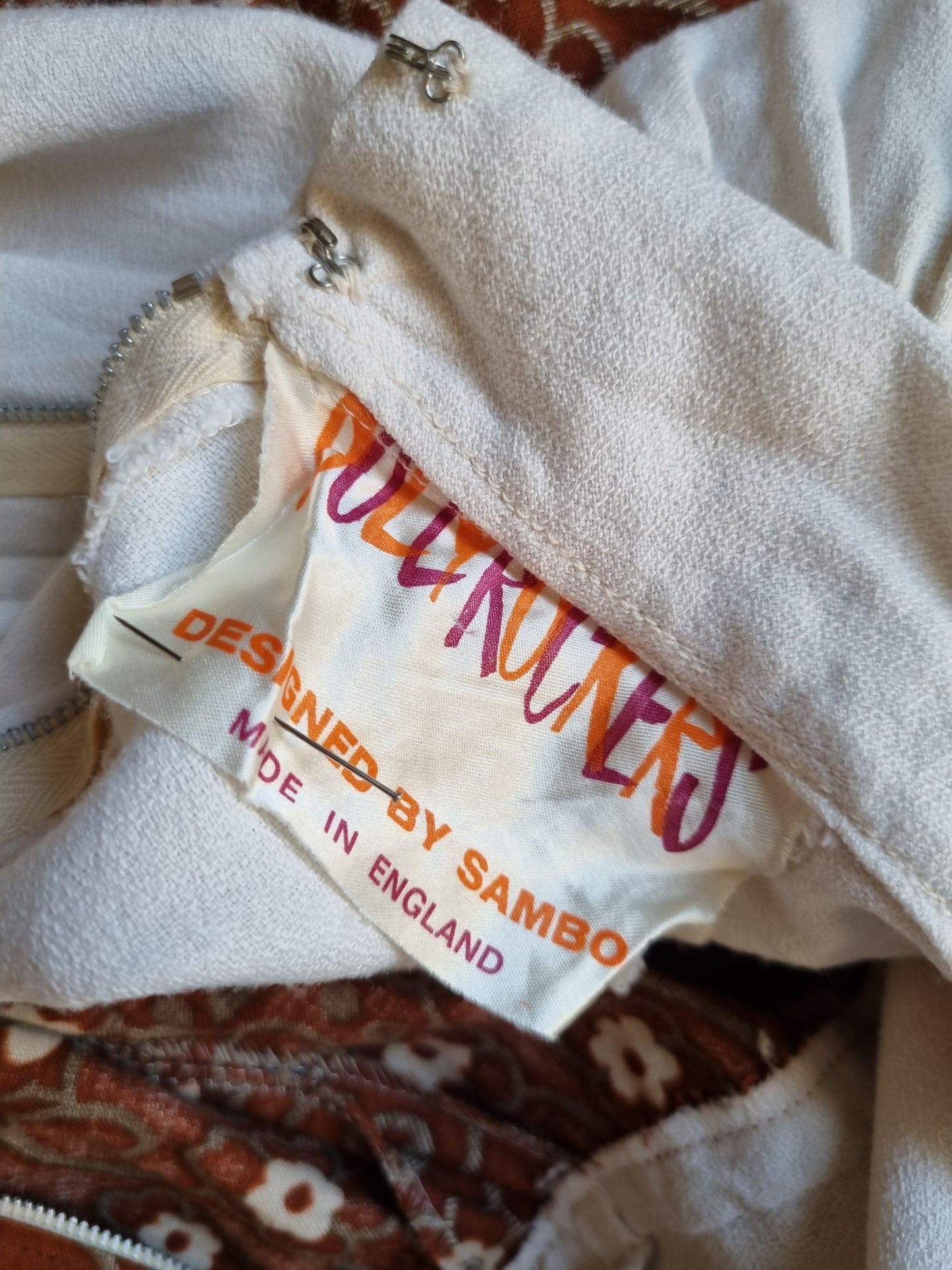 Vintage Dollyrockers 60s tapestry prairie dress