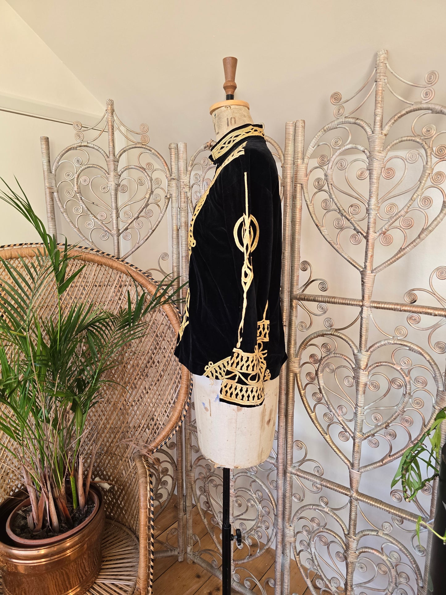 Vintage velvet tunic top