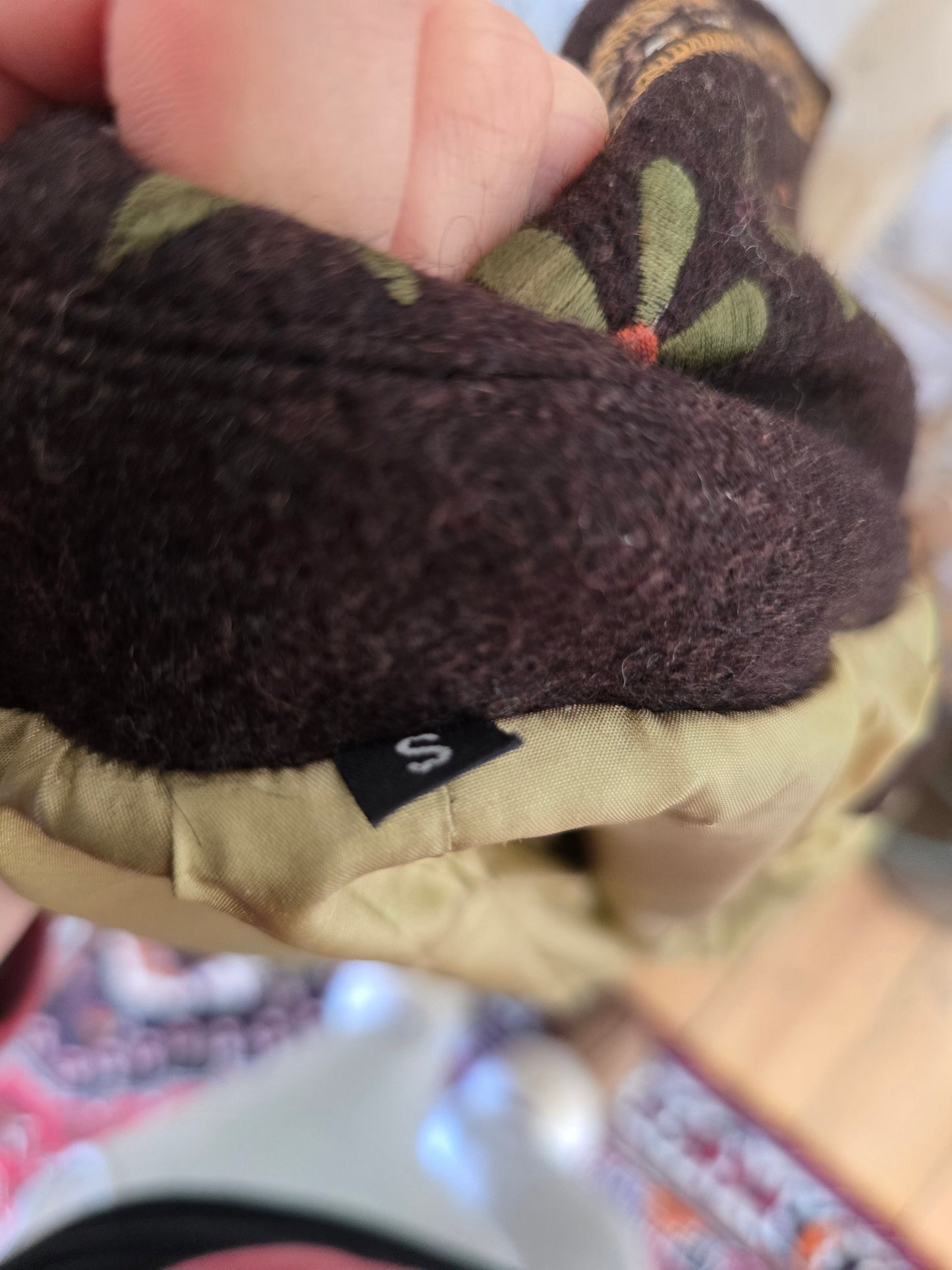 Vintage y2k Embroidered wool coat