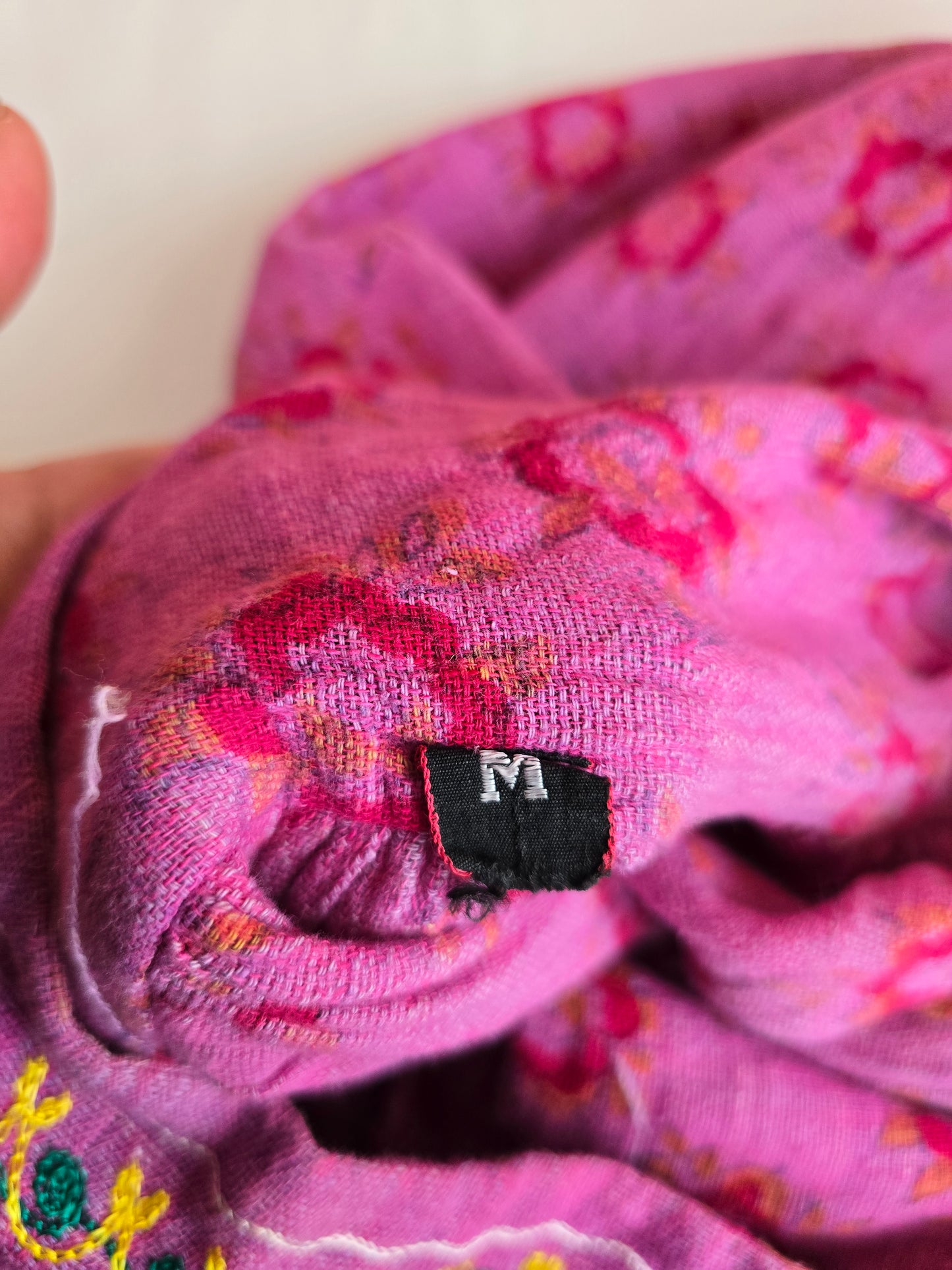 Vintage embroidered cotton dress
