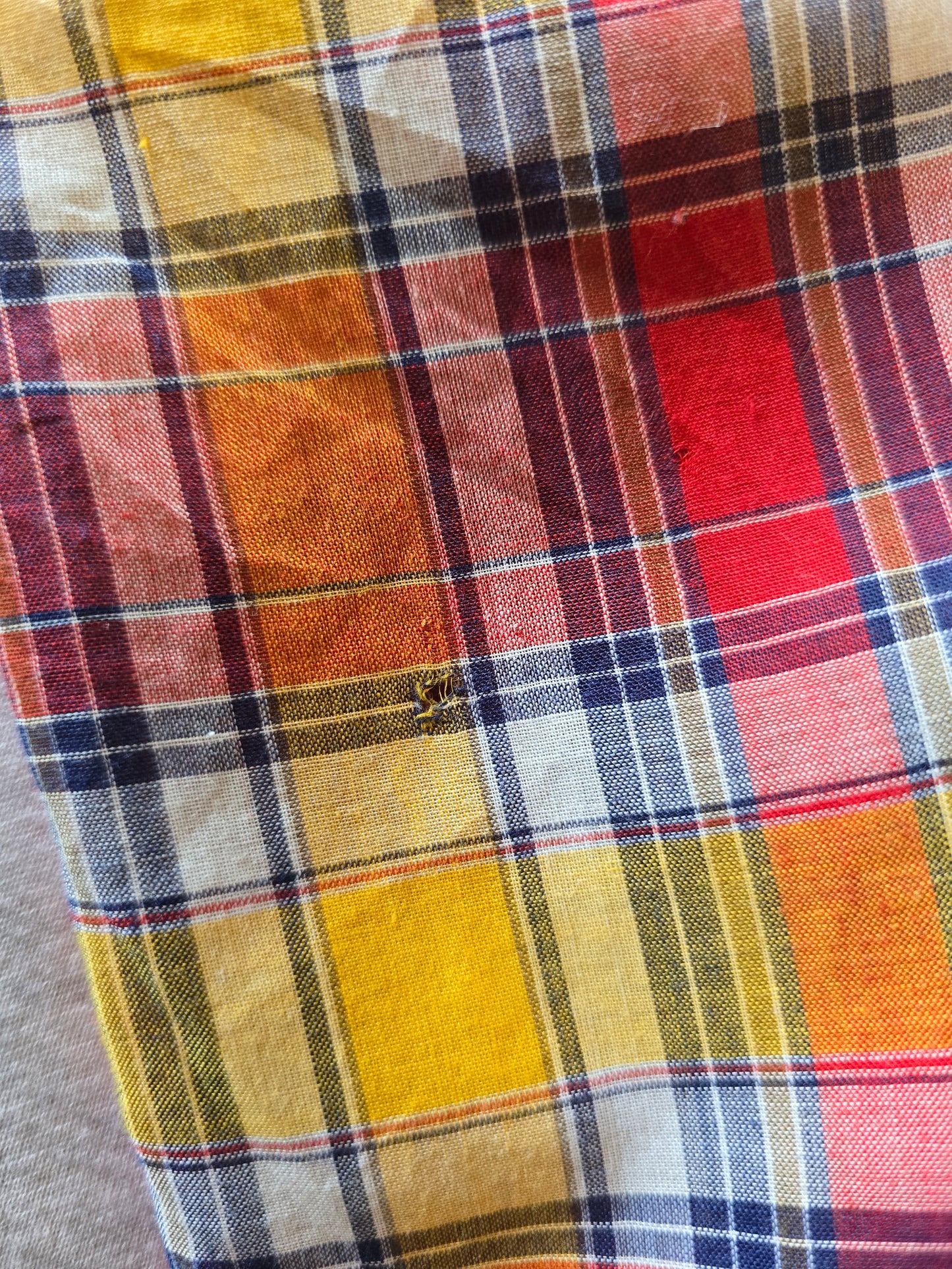 Vintage check blouse