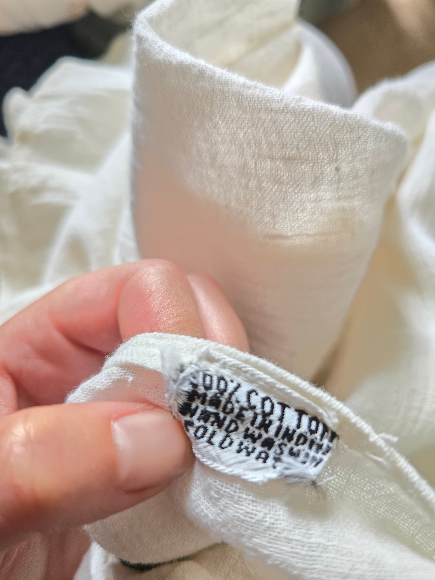 Vintage embroidered cheesecloth dress