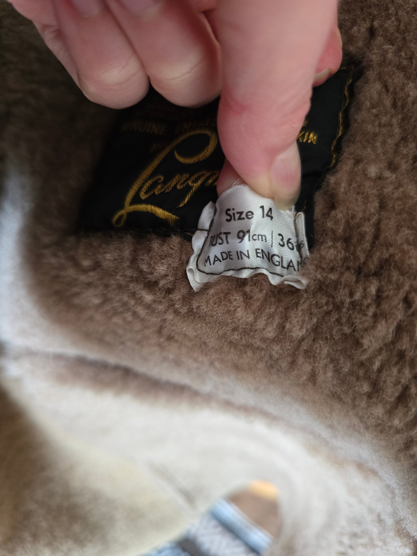 Vintage sheepskin coat