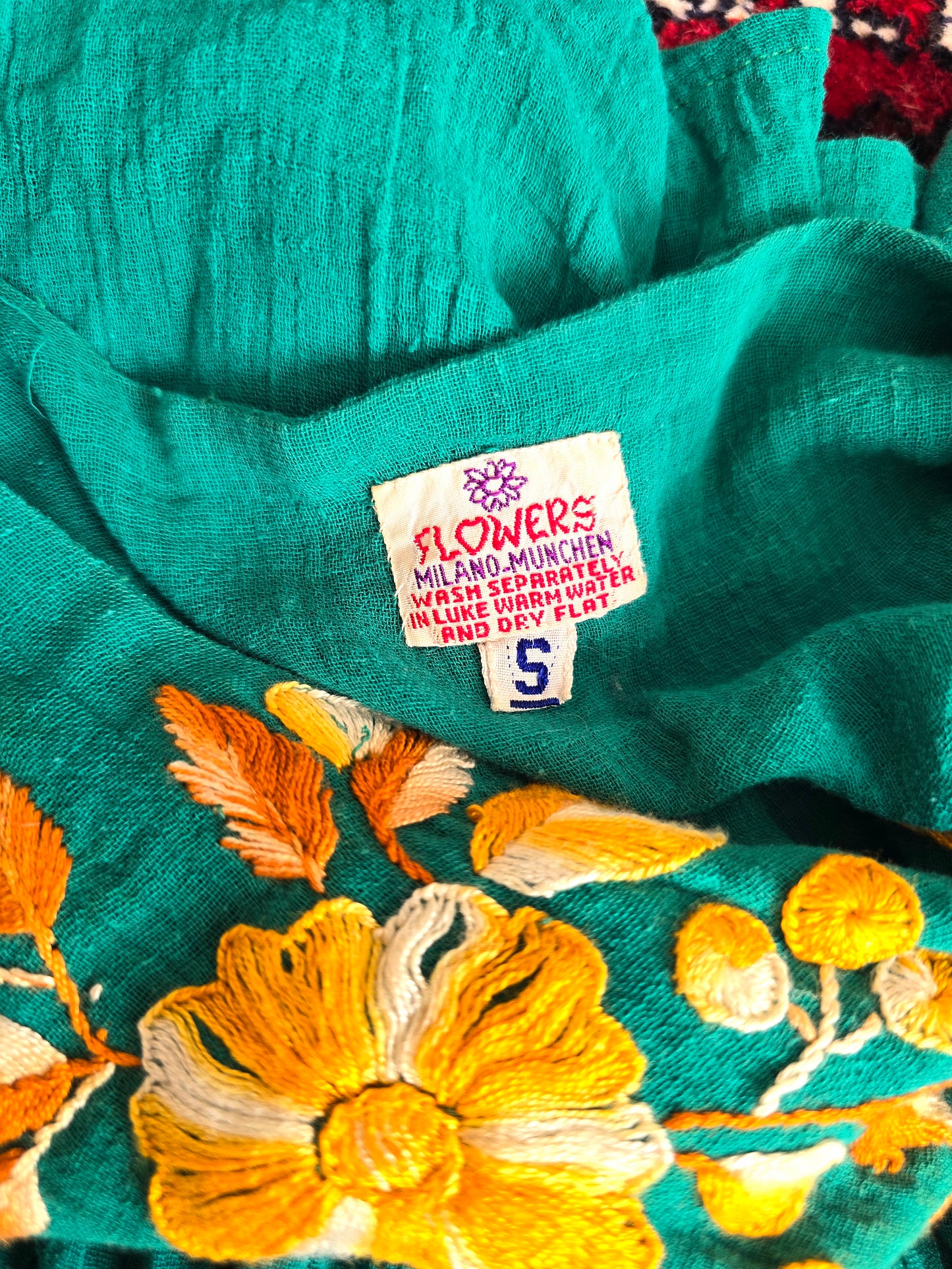 Vintage embroidered cheesecloth blouse