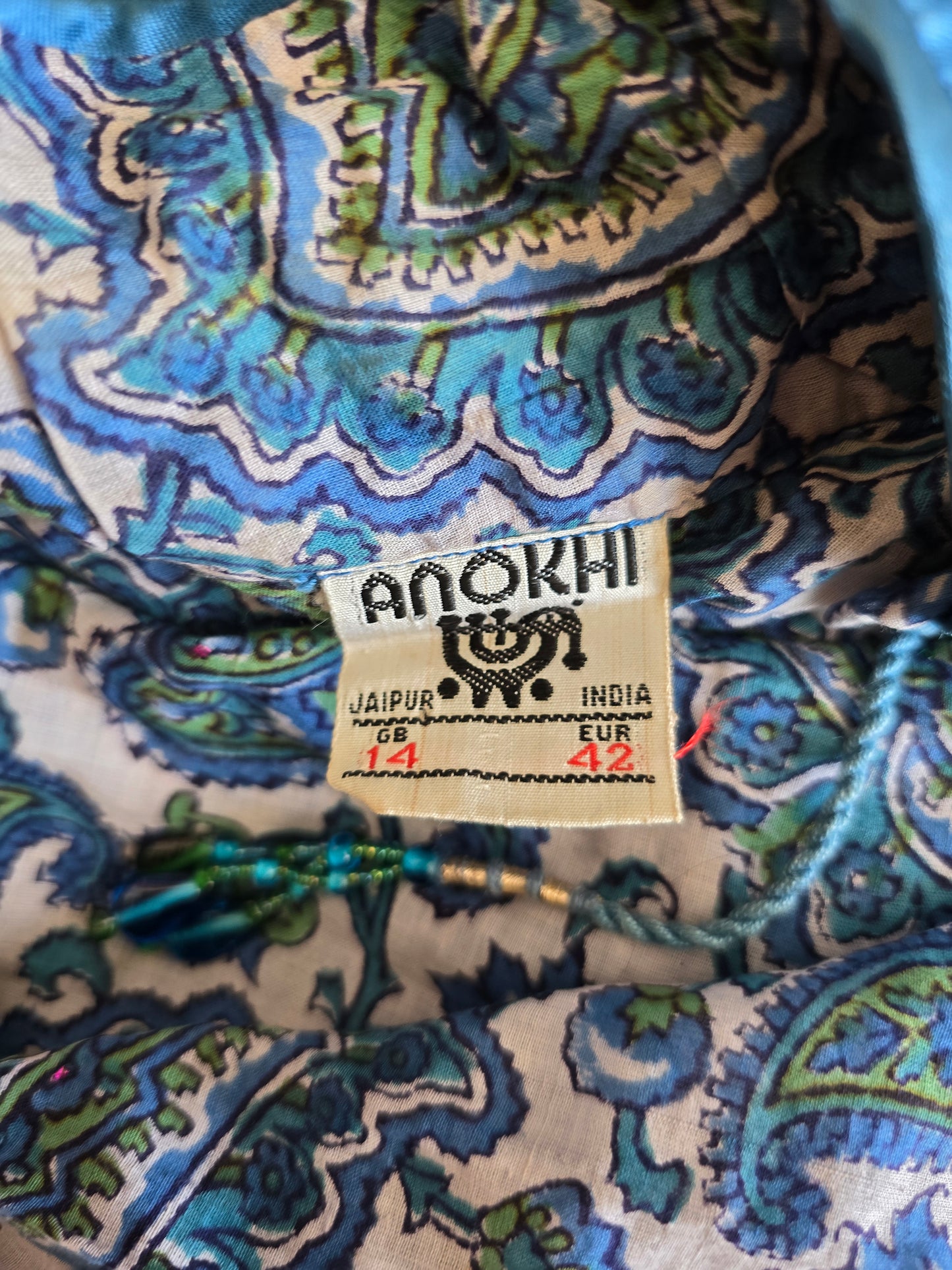 Vintage Anokhi Indian dress