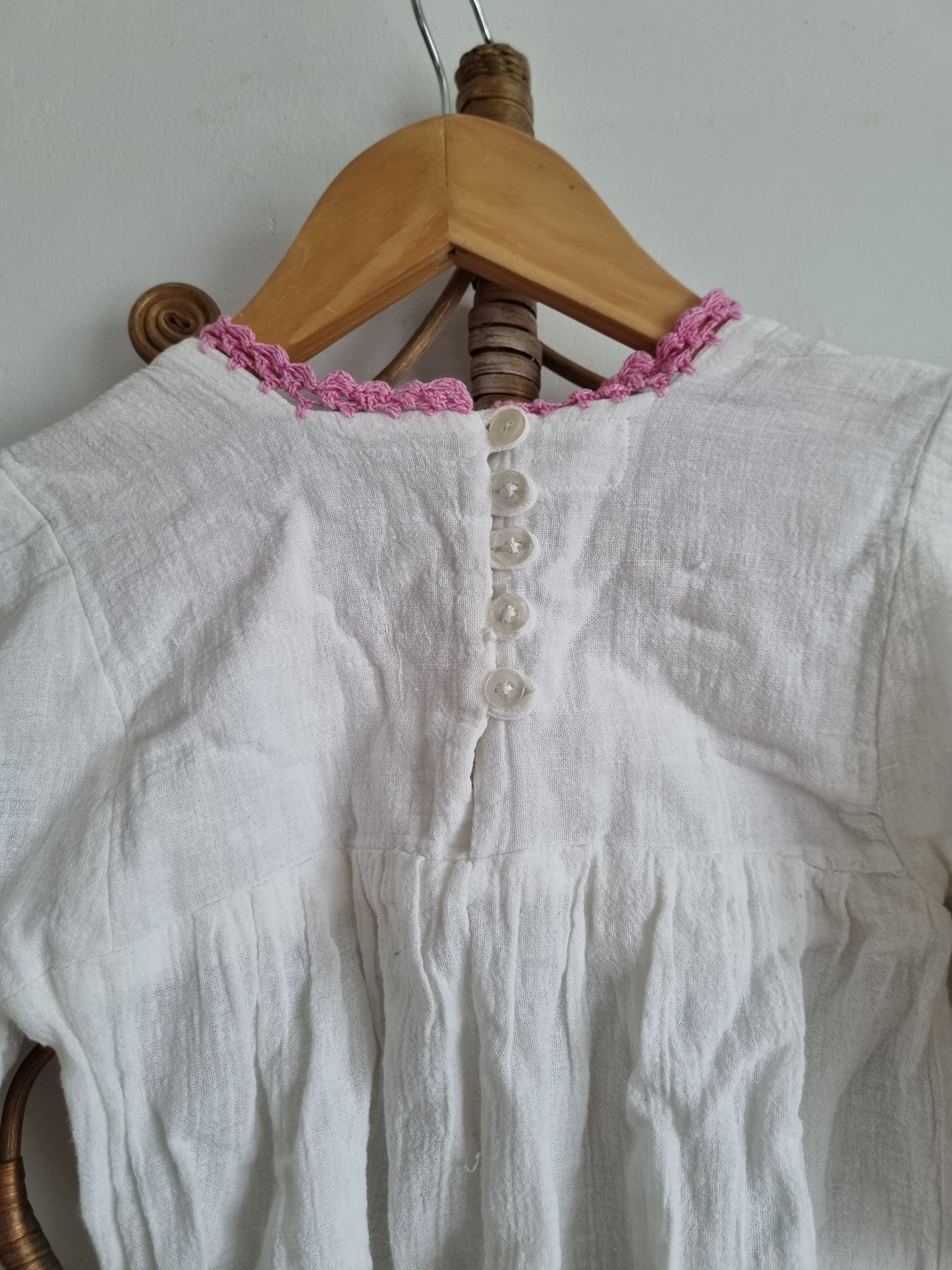 Vintage cheesecloth tunic blouse child