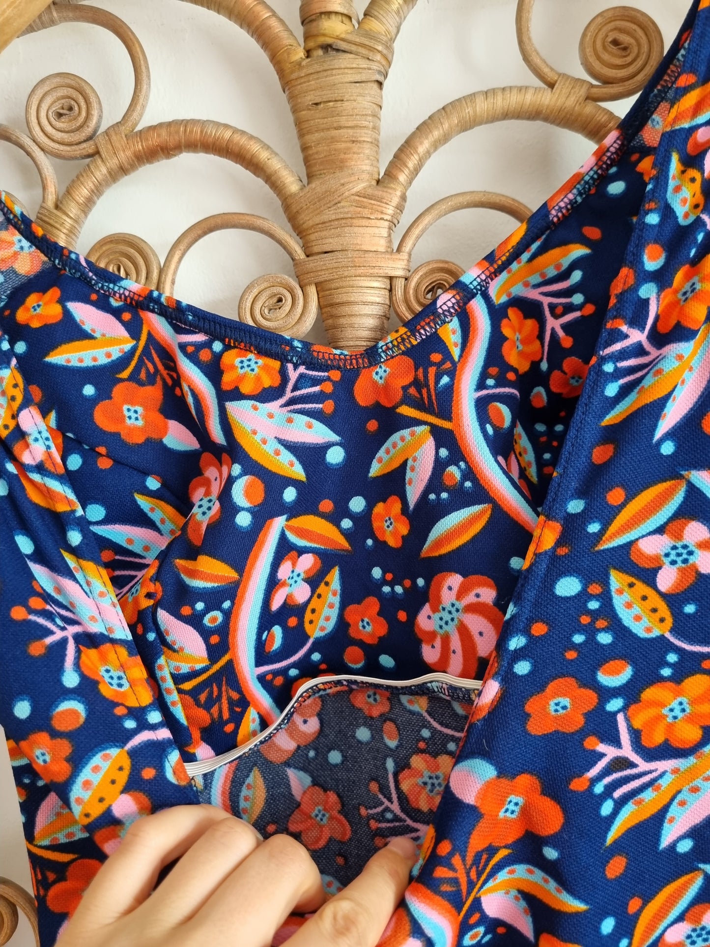 Vintage psychedelic swimsuit L