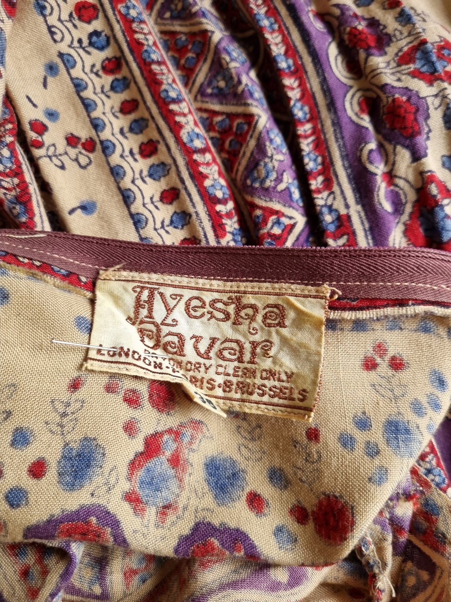 Vintage Ayesha Davar Indian cotton dress