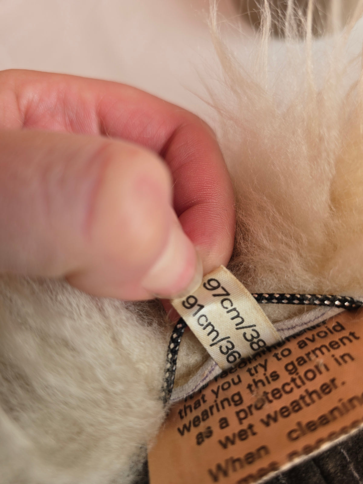 Vintage suede sheepskin coat