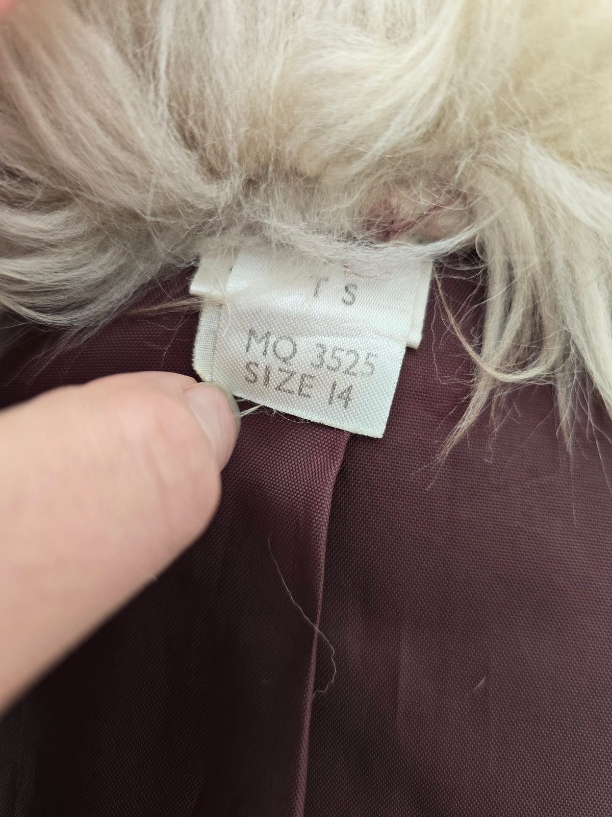 Vintage suede sheepskin coat