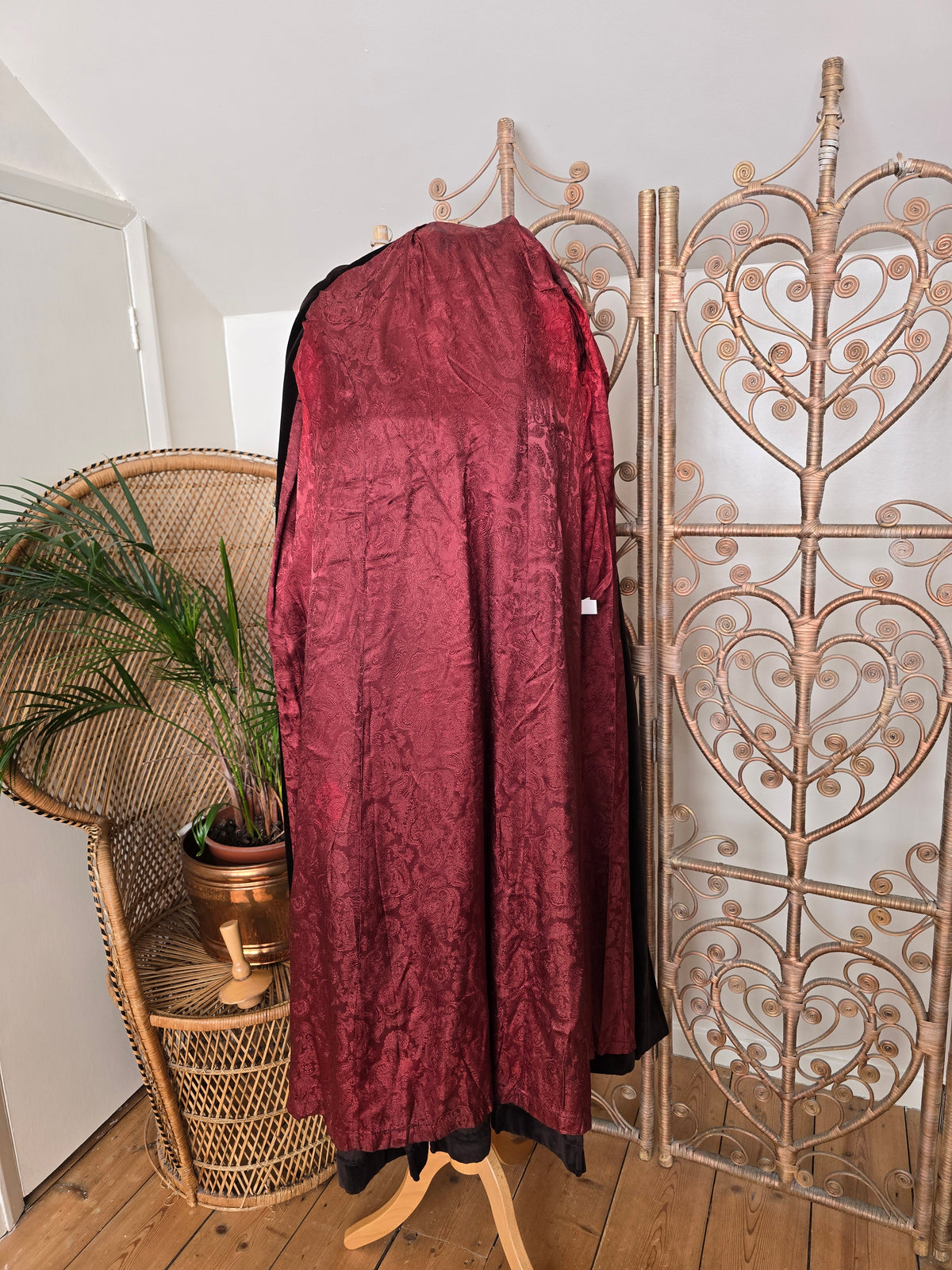 Vintage velvet maxi jacket
