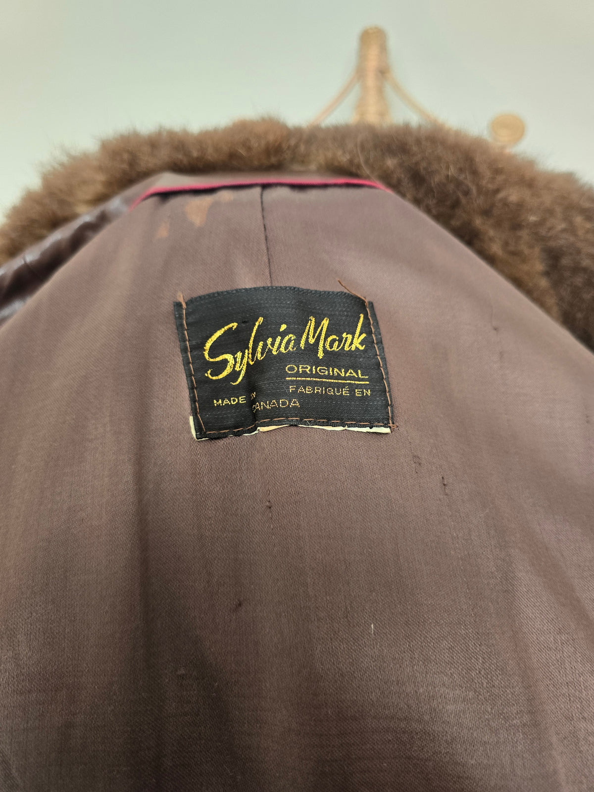 Vintage leather suede 70s coat