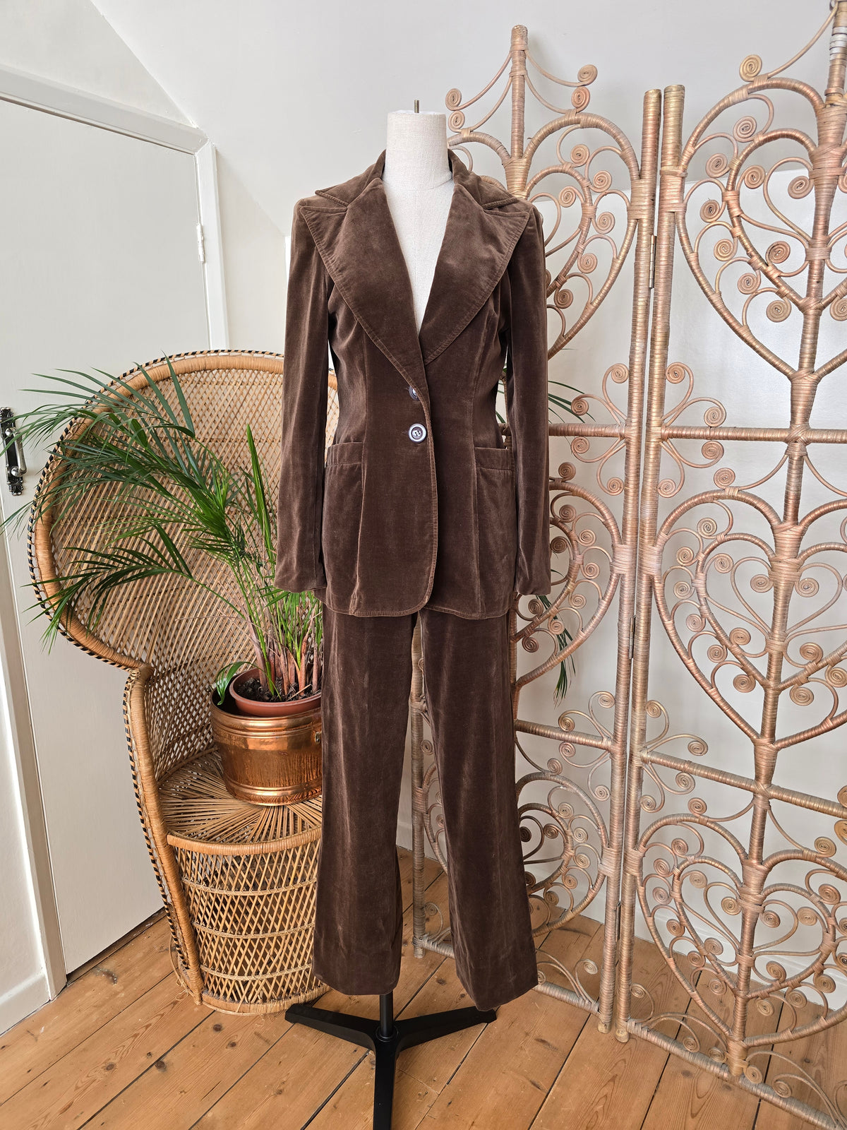 Vintage two piece suit jacket trousers