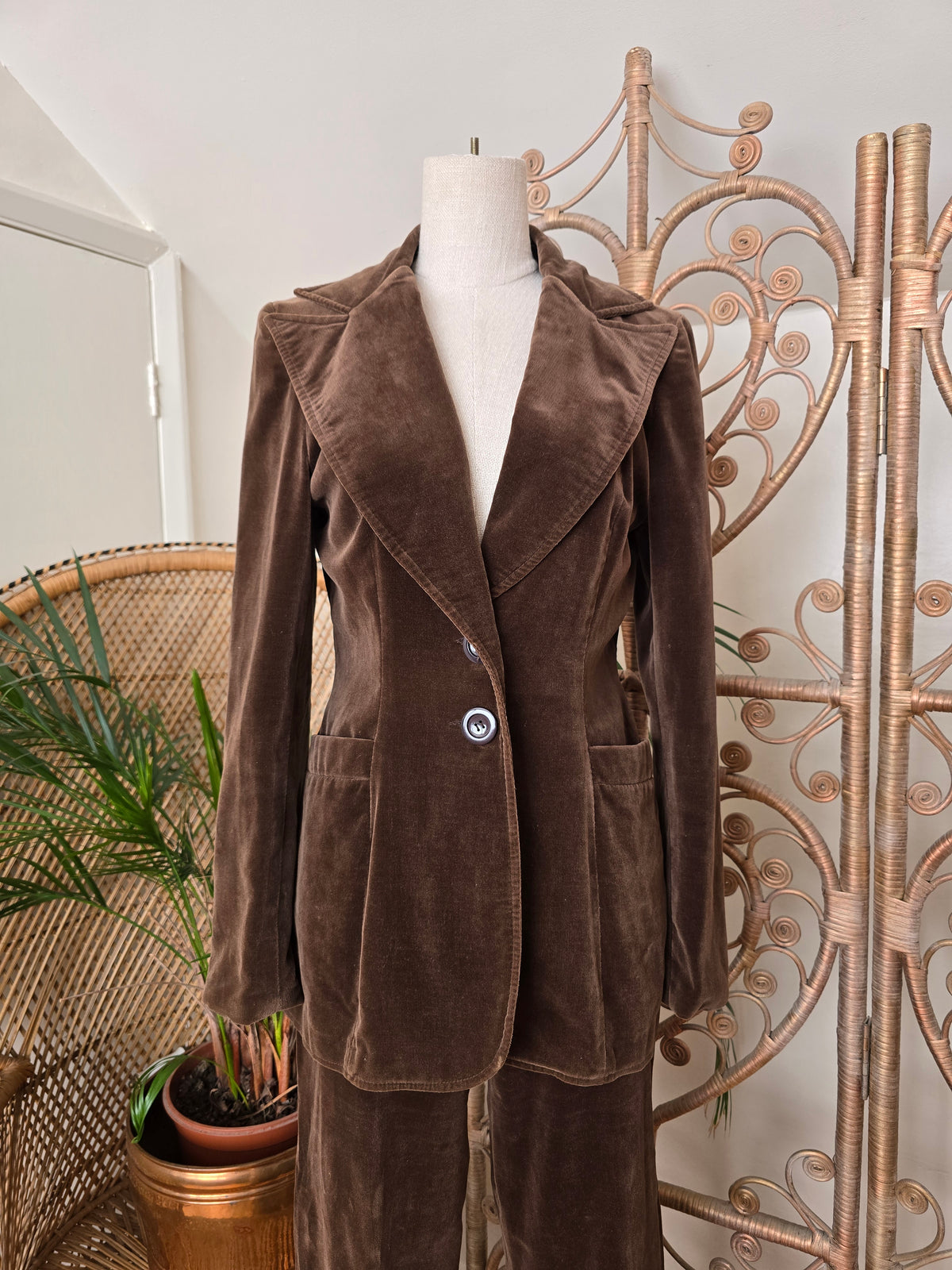 Vintage two piece suit jacket trousers