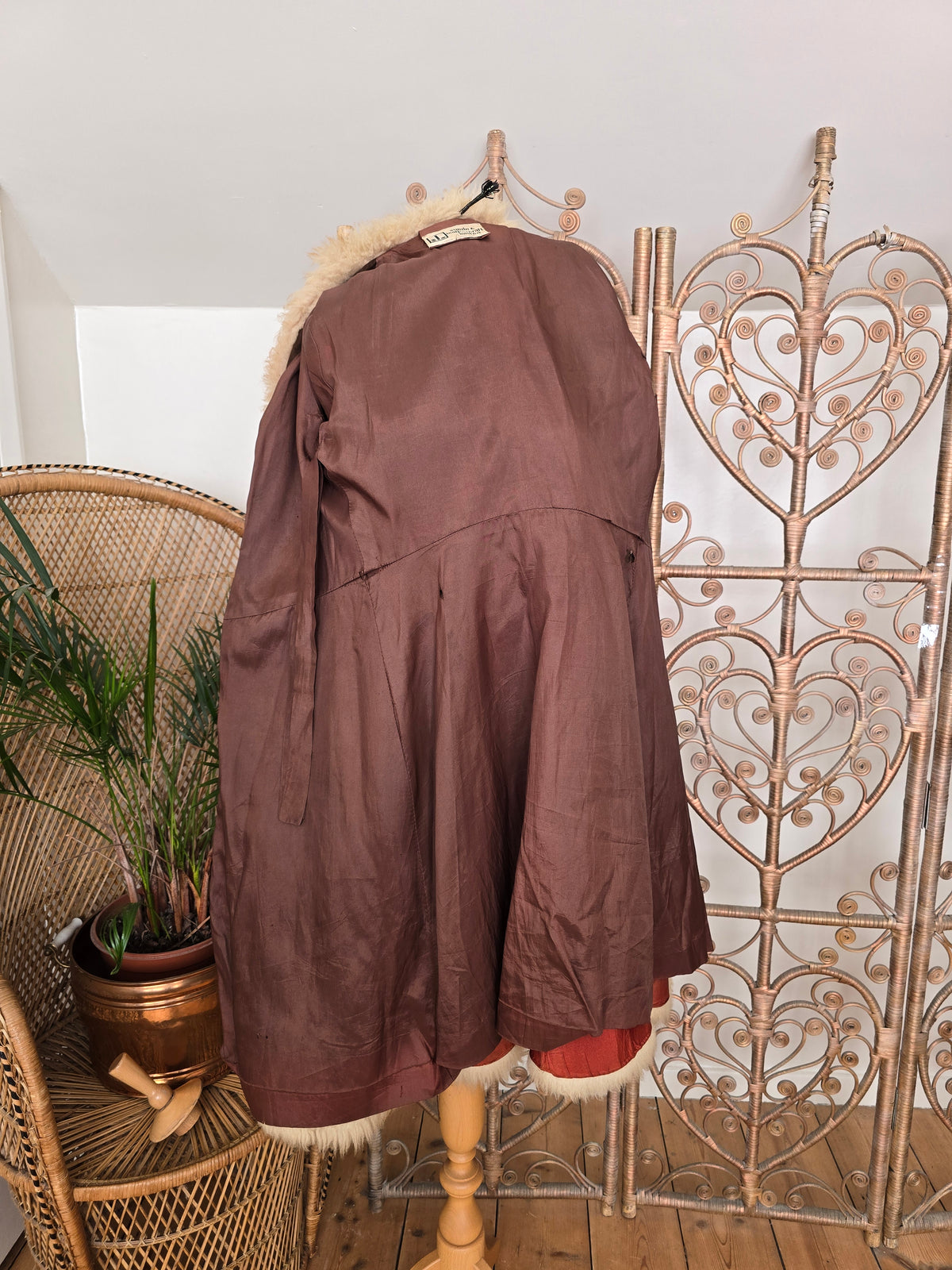 Vintage suede Sheepskin coat