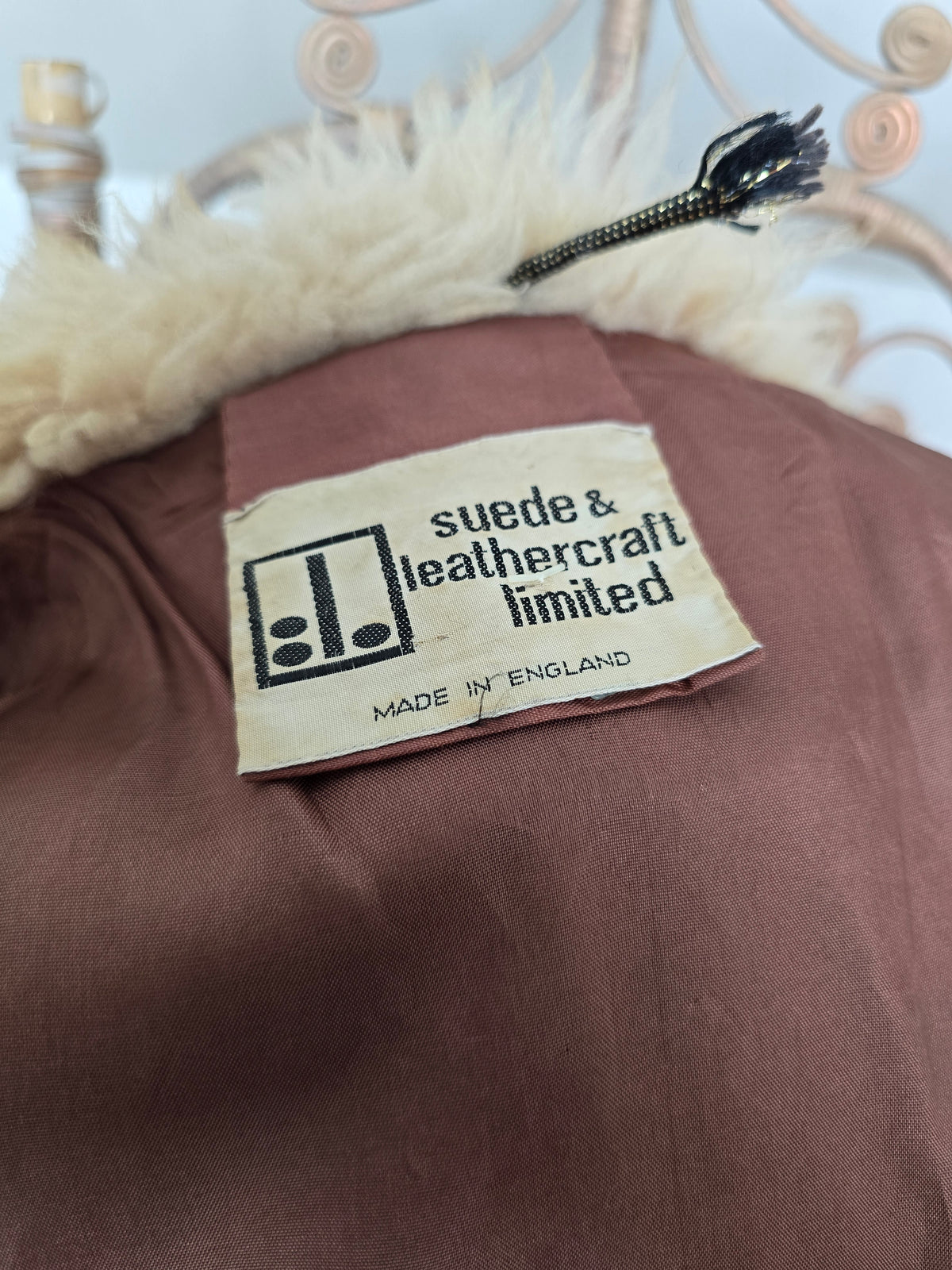 Vintage suede Sheepskin coat