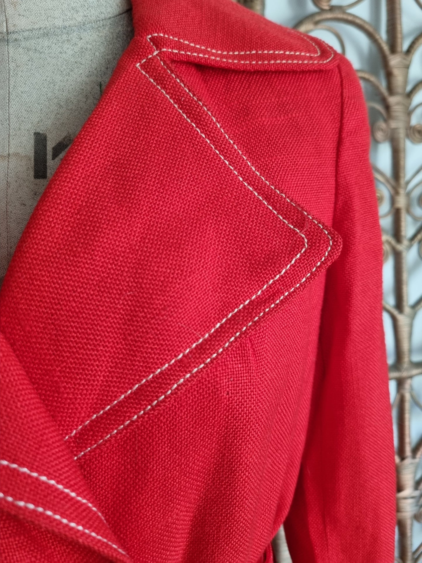 Vintage red 60s jacket