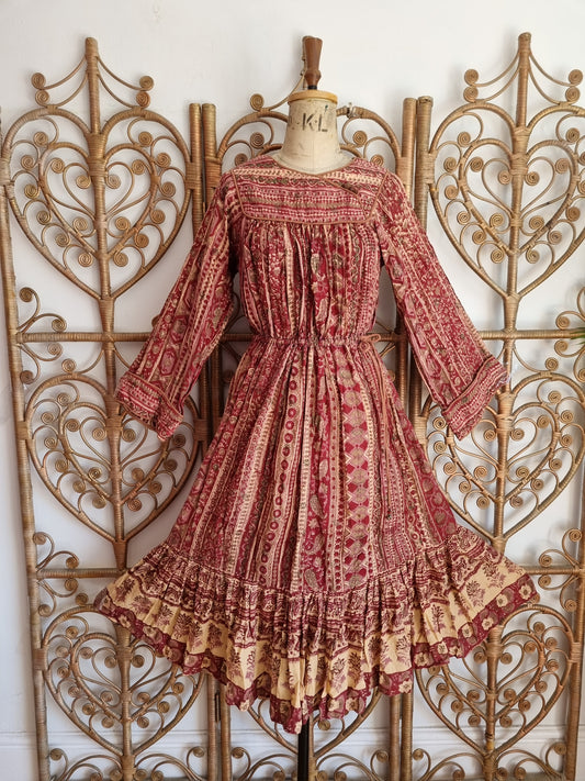 Vintage Phool Indian cotton dress