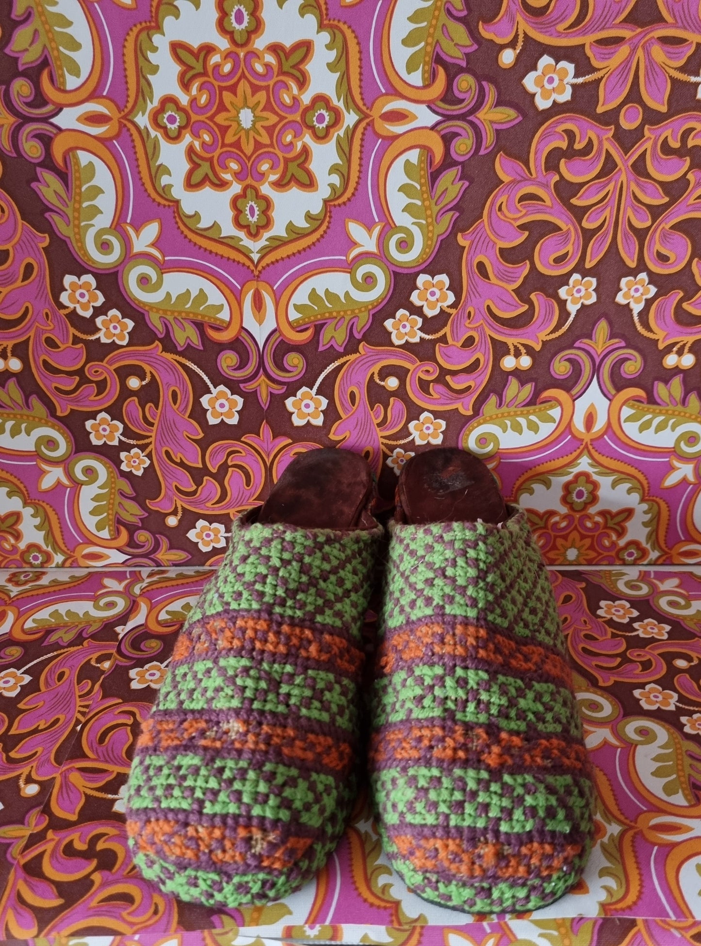 Vintage tapestry shoes uk size 4 4.5   Eur 37 37.5  us 6 6.5