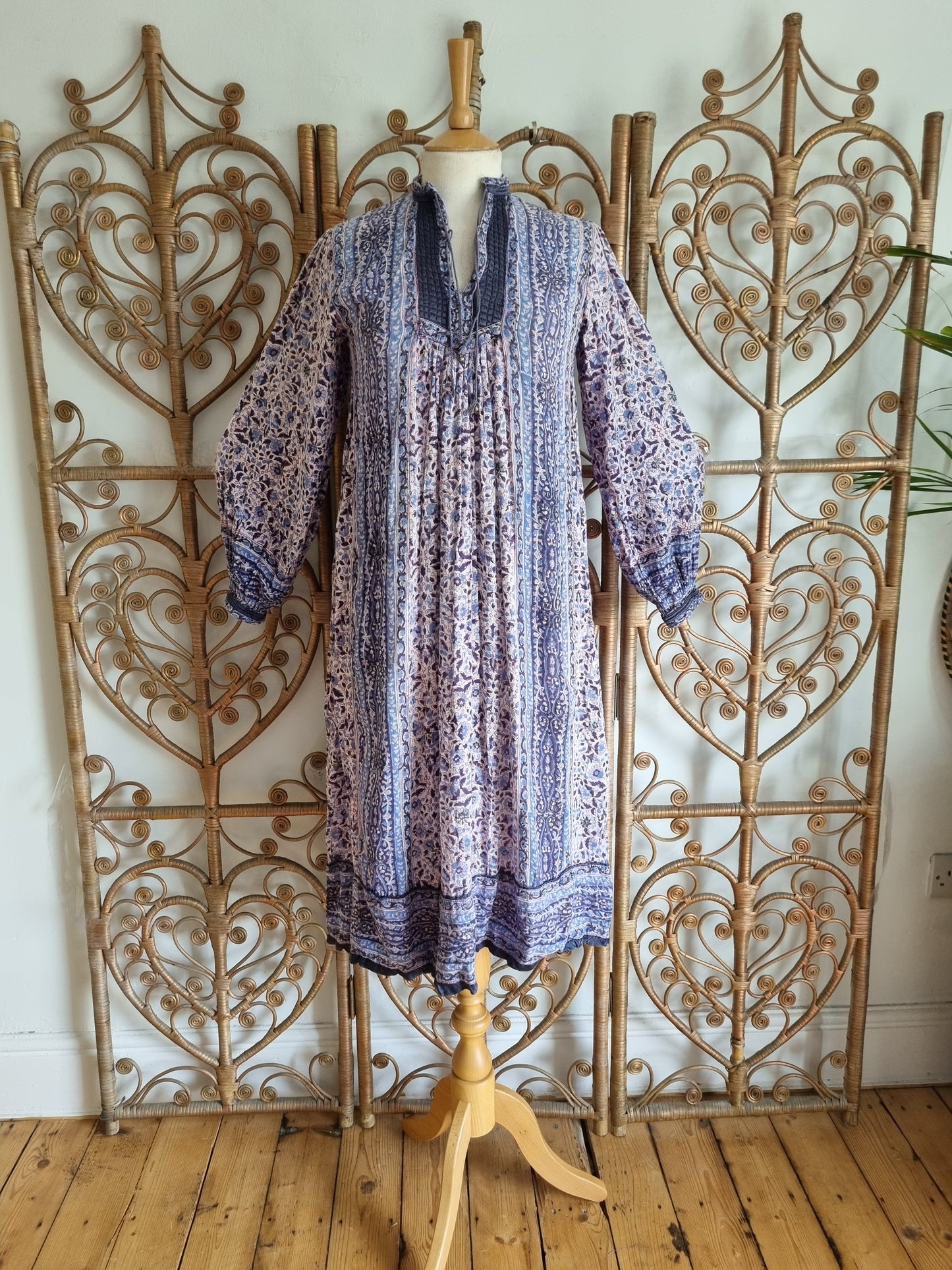 Vintage Mayur Indian cotton dress S