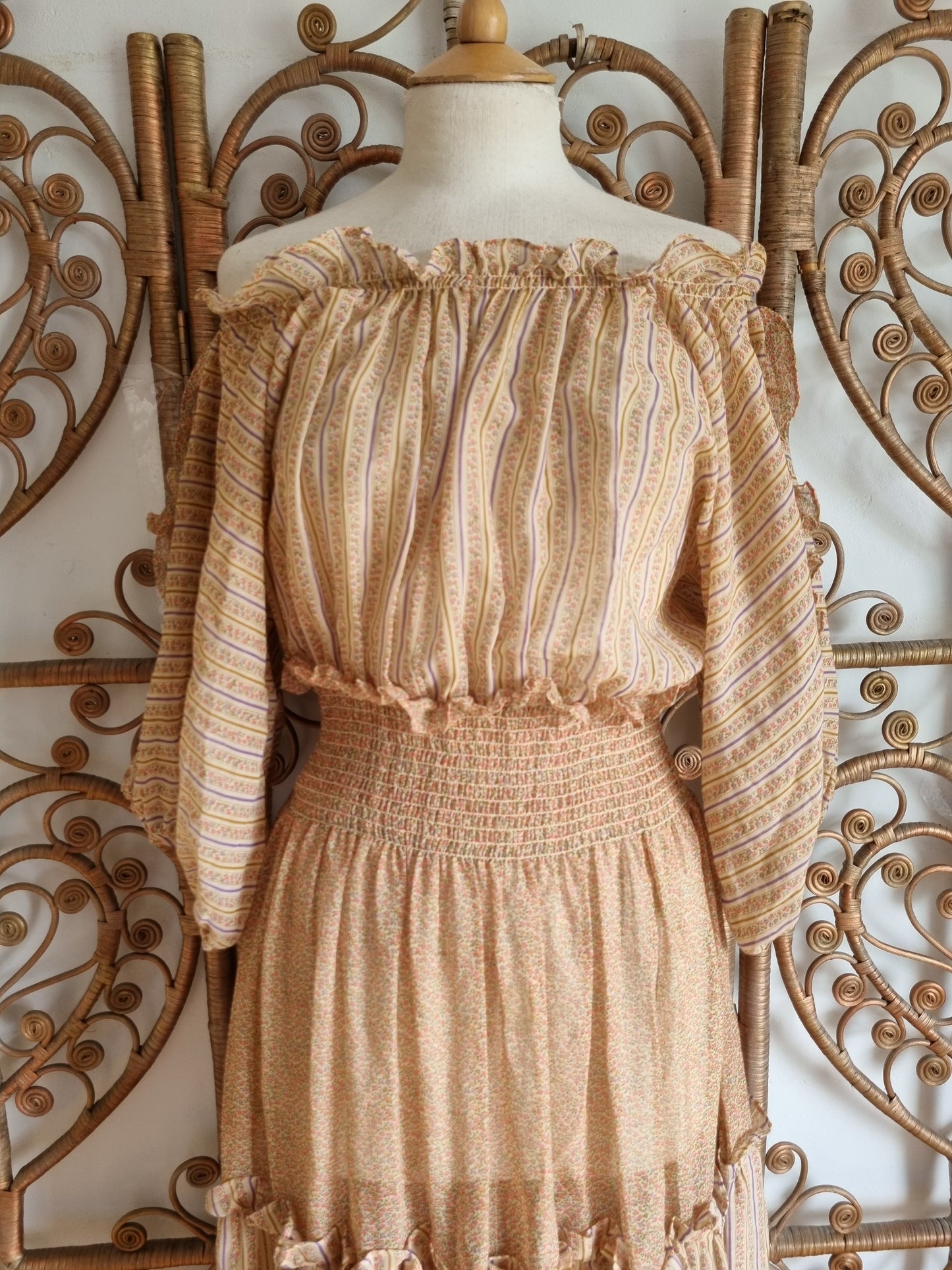 Vintage prairie maxi dress M
