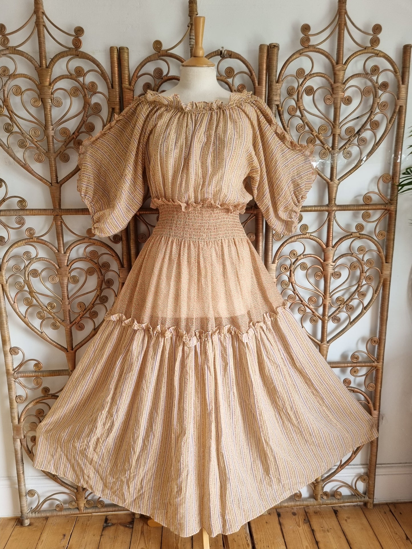 Vintage prairie maxi dress M