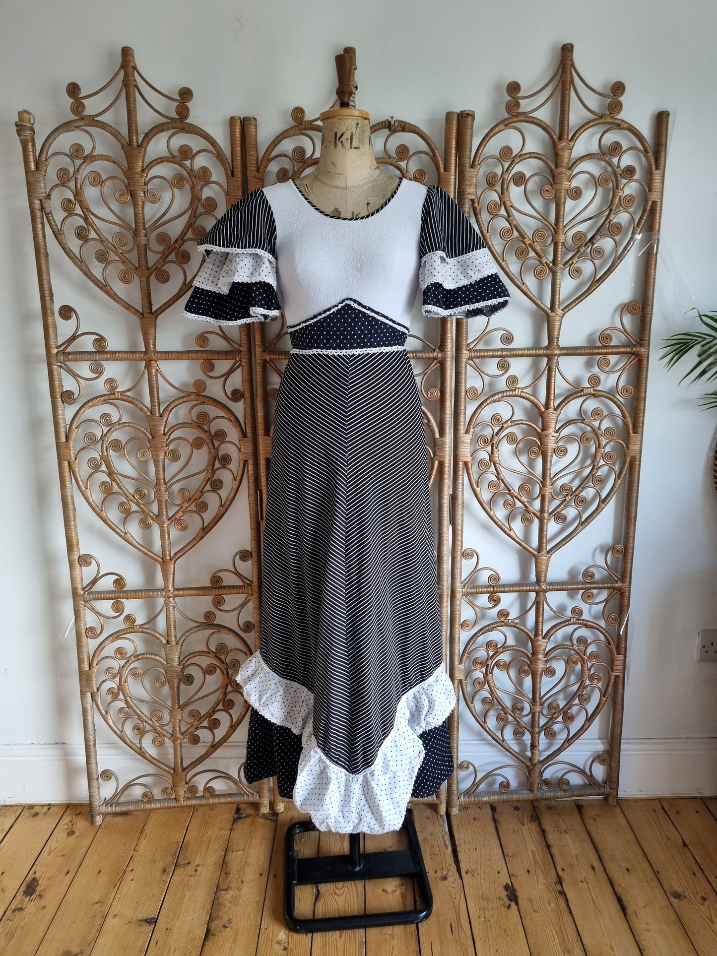 Vintage prairie maxi dress XS S