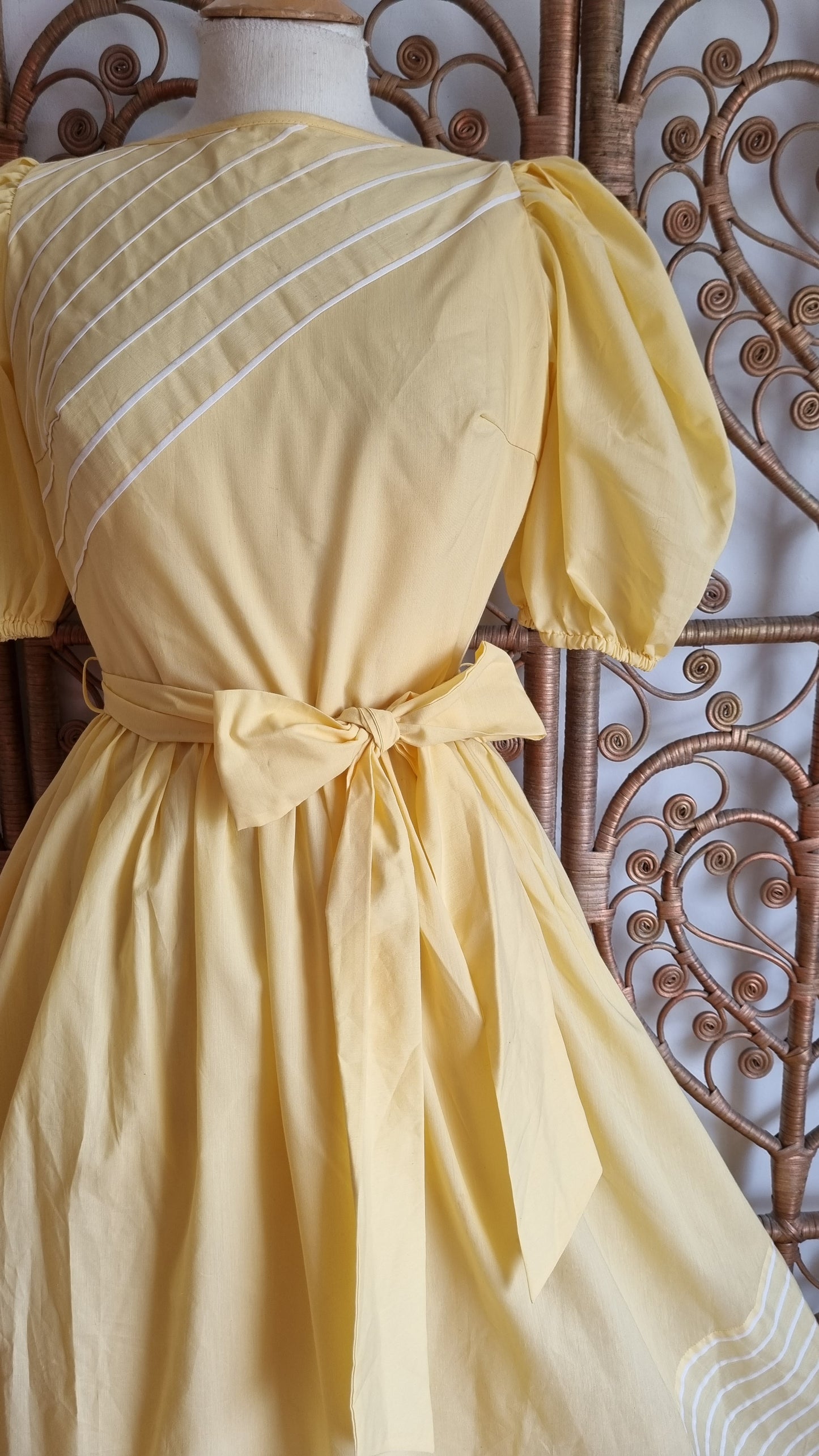 Vintage yellow prairie maxi dress