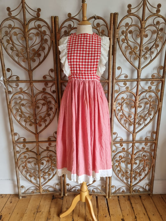 Vintage pinafore midi dress