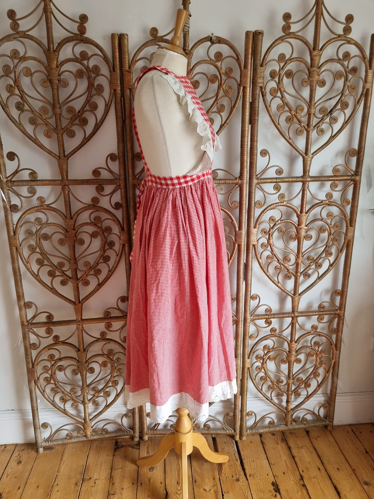 Vintage pinafore midi dress