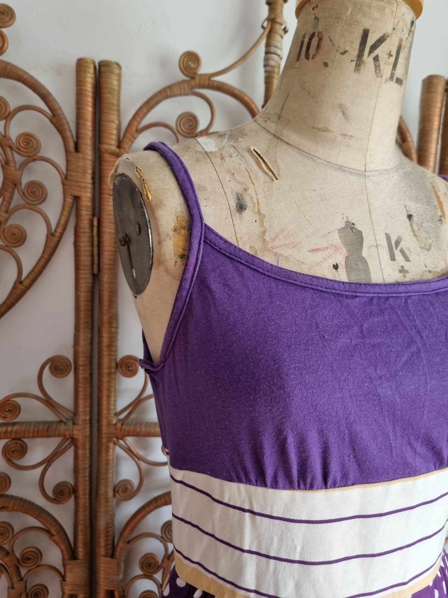Vintage purple maxi dress