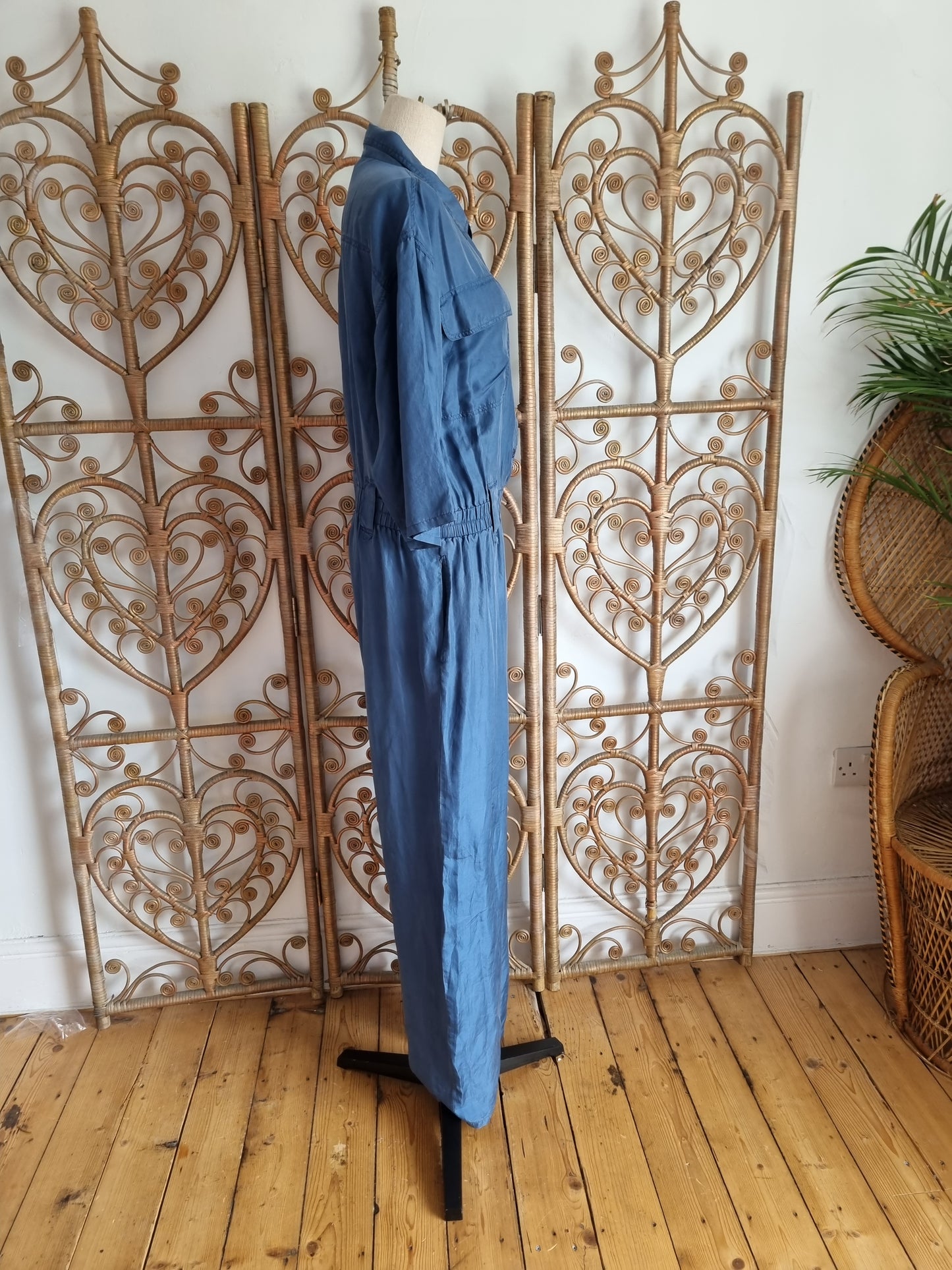 Vintage silk jumpsuit M